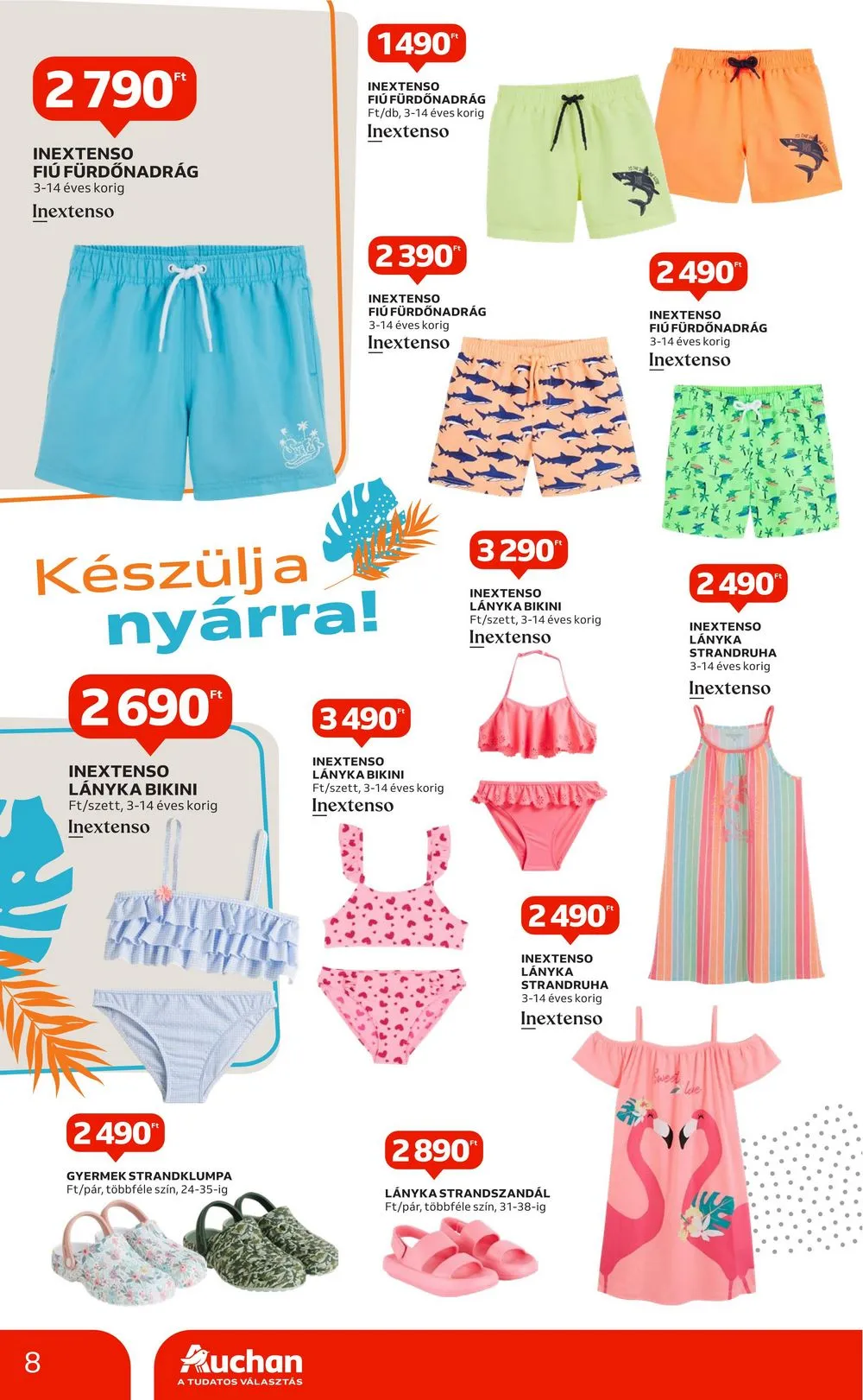 Auchan akciós újság Hipermarket Nyari Textil 05.09–06.05 – 8. oldal