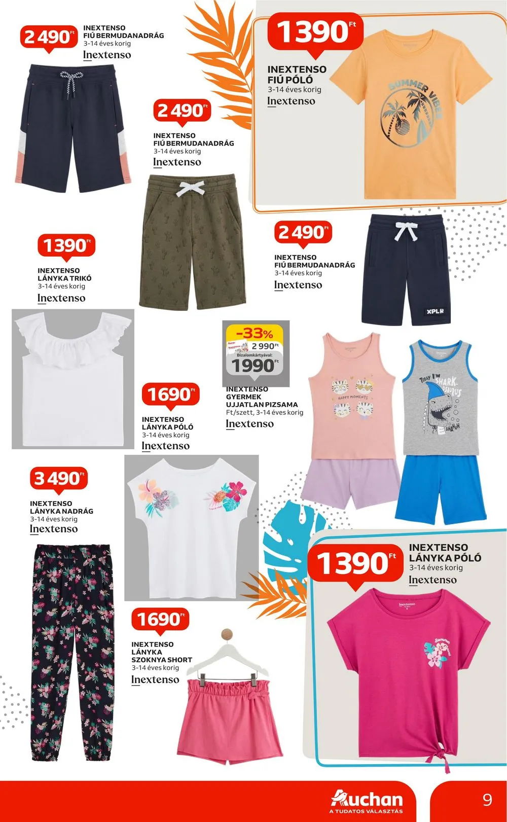 Auchan akciós újság Hipermarket Nyari Textil 05.09–06.05 – 9. oldal