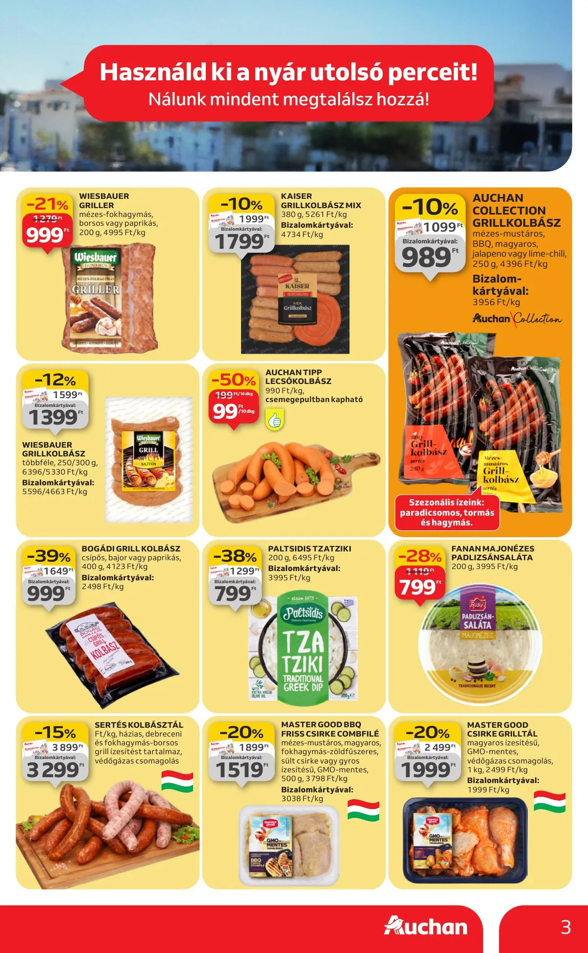 Auchan akciós újság Hipermarket Nyarvegi ajanlatok 08.21–09.03 – 3. oldal