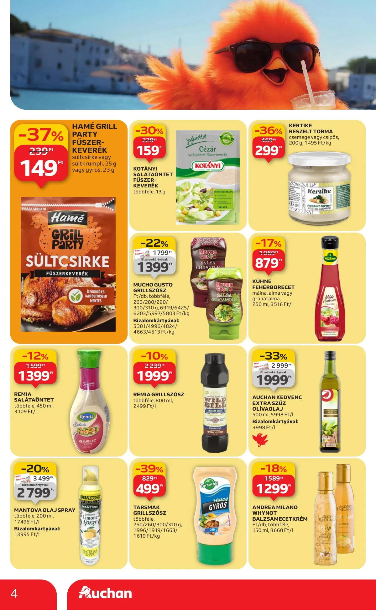 Auchan akciós újság Hipermarket Nyarvegi ajanlatok 08.21–09.03 – 4. oldal
