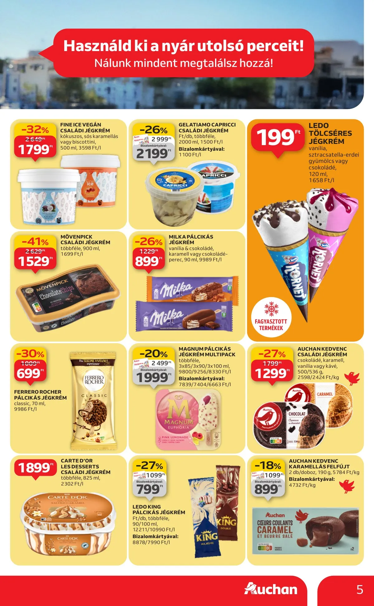 Auchan akciós újság Hipermarket Nyarvegi ajanlatok 08.21–09.03 – 5. oldal