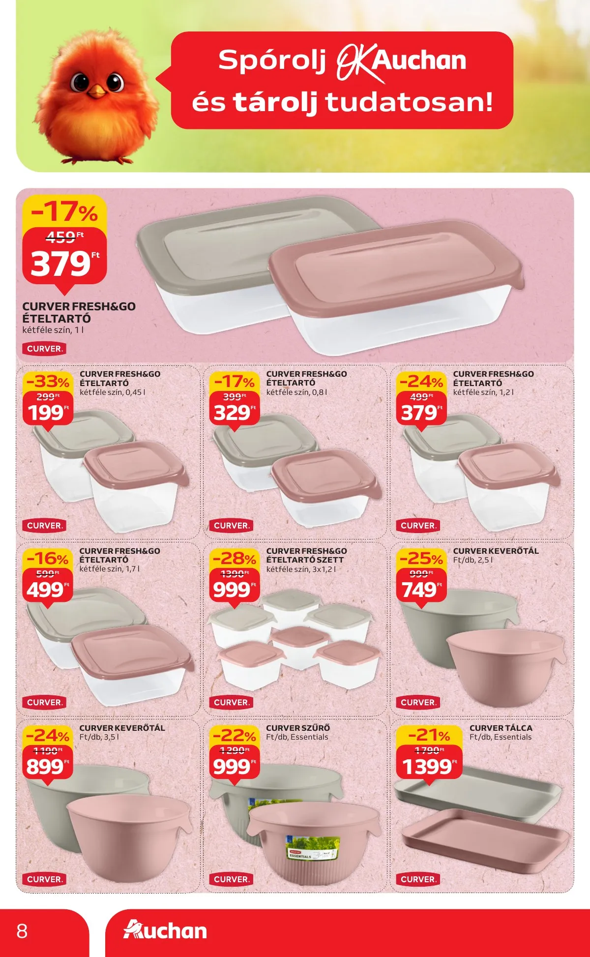 Auchan akciós újság Hipermarket Nyarvegi ajanlatok 08.21–09.03 – 8. oldal