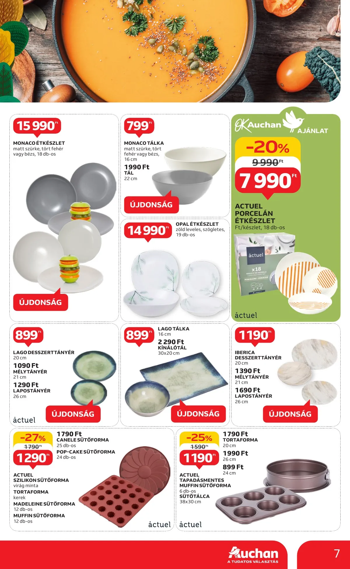 Auchan akciós újság Hipermarket őszi fozes 09.19–10.02 – 7. oldal