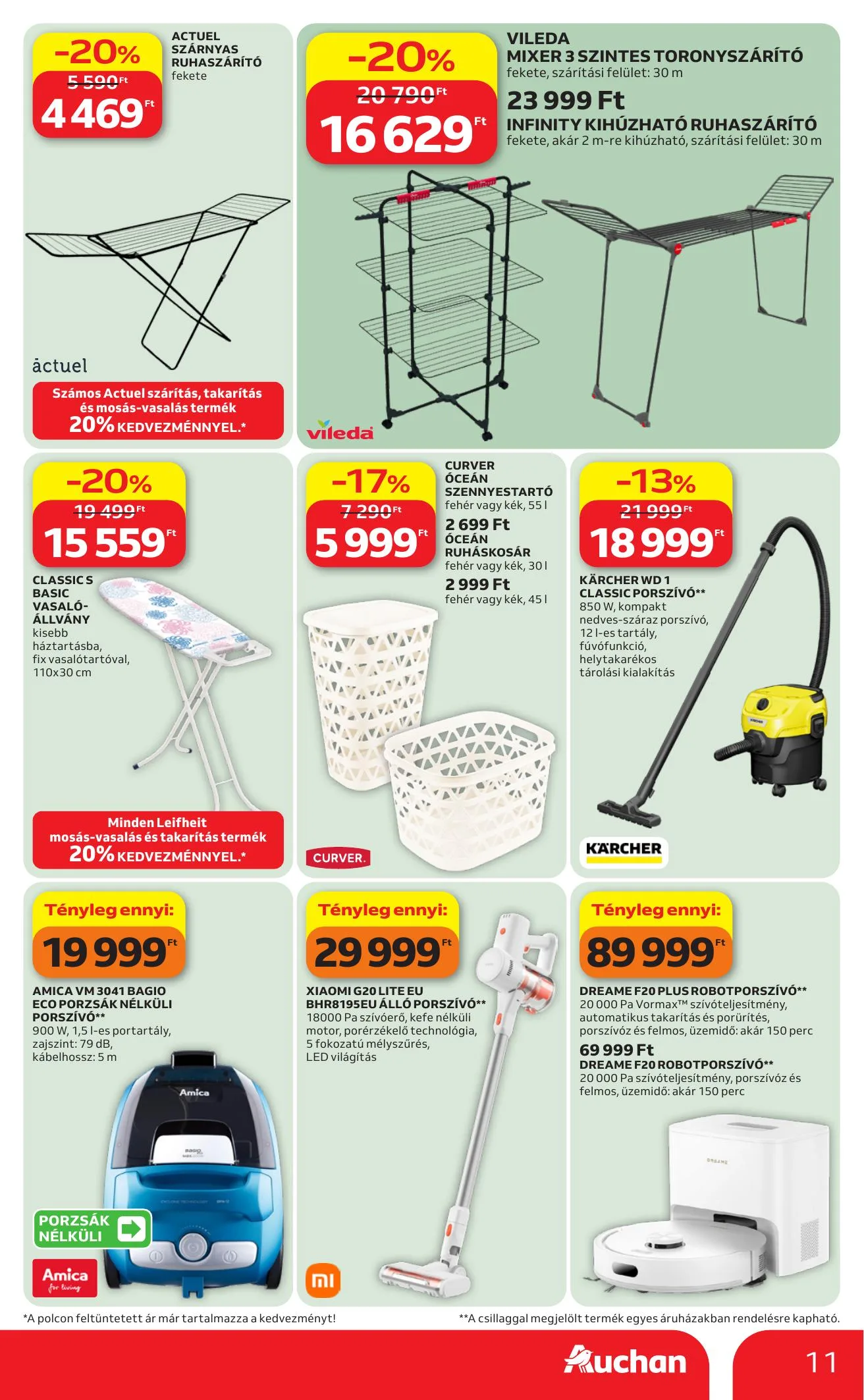 Auchan akciós újság Hipermarket őszi nagytakarítás 09.24–10.13 – 11. oldal