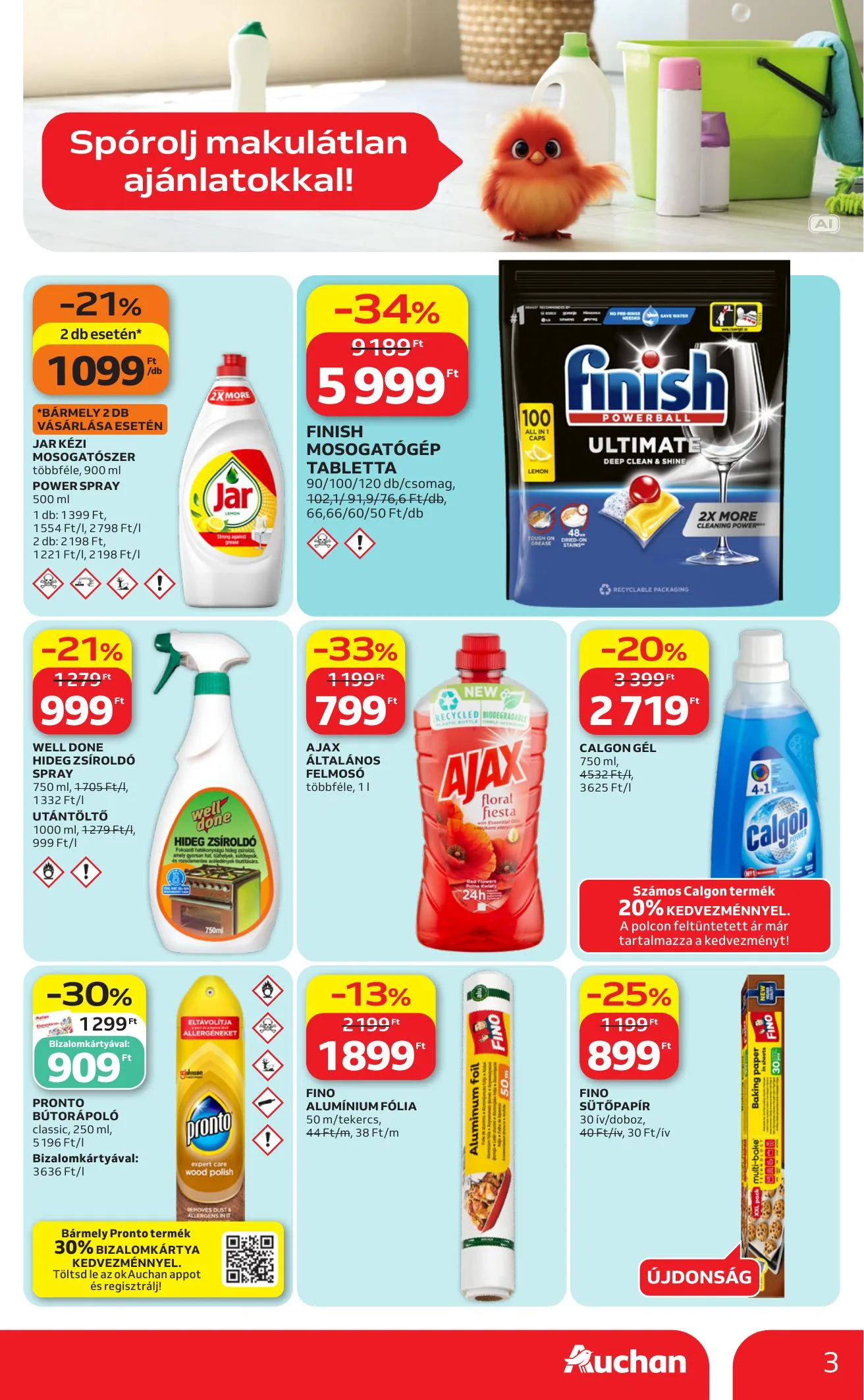 Auchan akciós újság Hipermarket őszi nagytakarítás 09.24–10.13 – 3. oldal