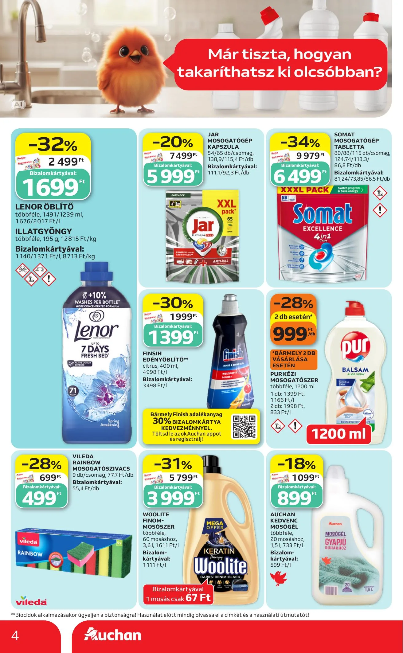 Auchan akciós újság Hipermarket őszi nagytakarítás 09.24–10.13 – 4. oldal
