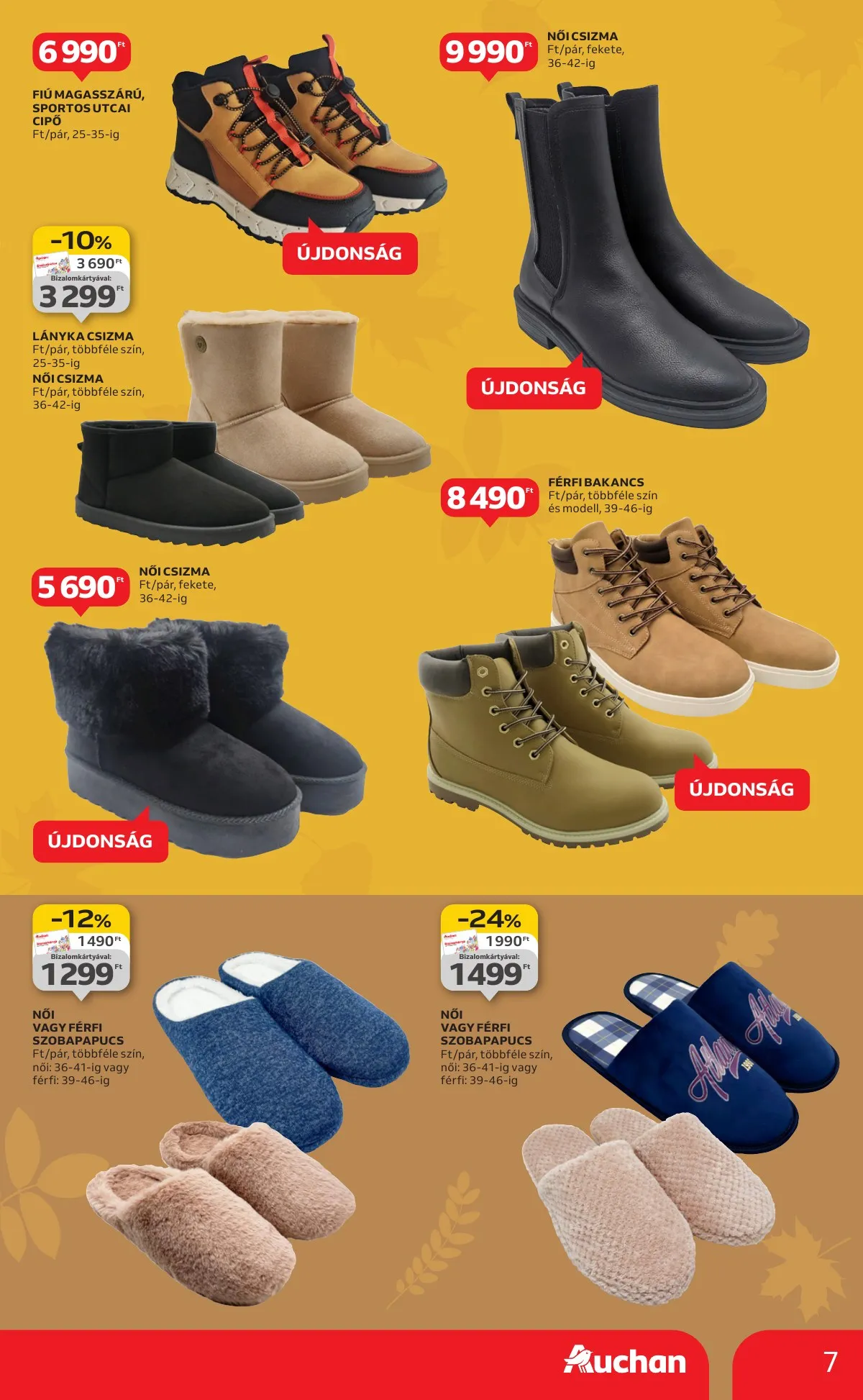 Auchan akciós újság Hipermarket őszi ruhazat 10.30–11.26 – 7. oldal