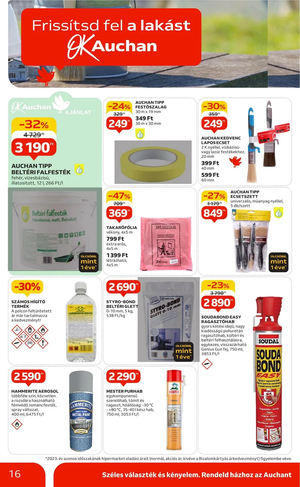 Auchan akciós újság Hipermarket otthon 05.23–06.12 – 16. oldal