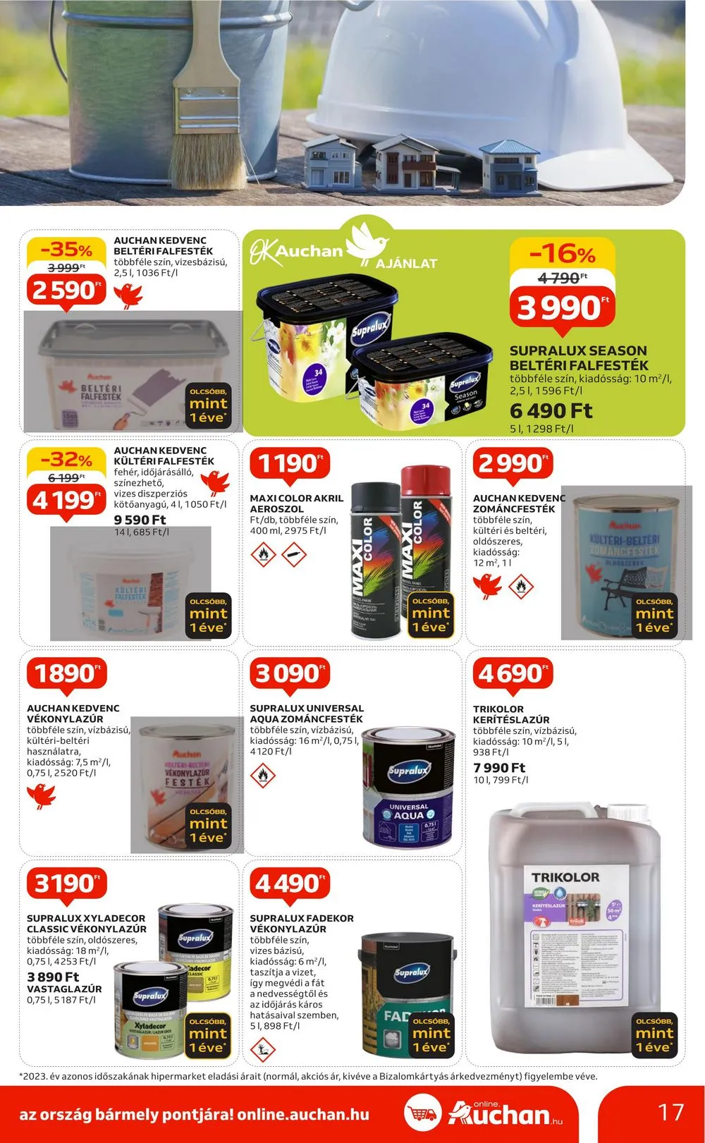 Auchan akciós újság Hipermarket otthon 05.23–06.12 – 17. oldal