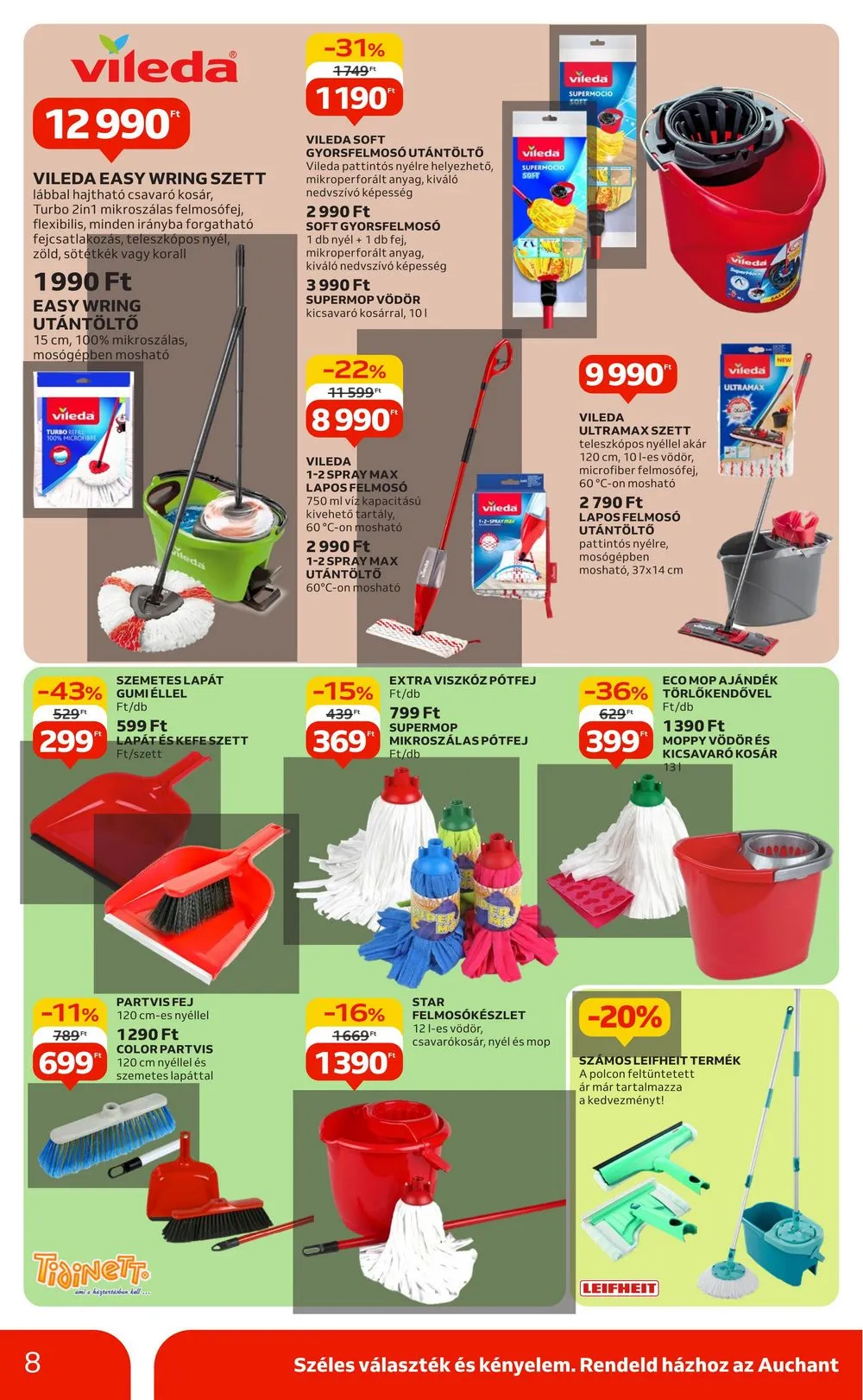 Auchan akciós újság Hipermarket otthon 05.23–06.12 – 8. oldal