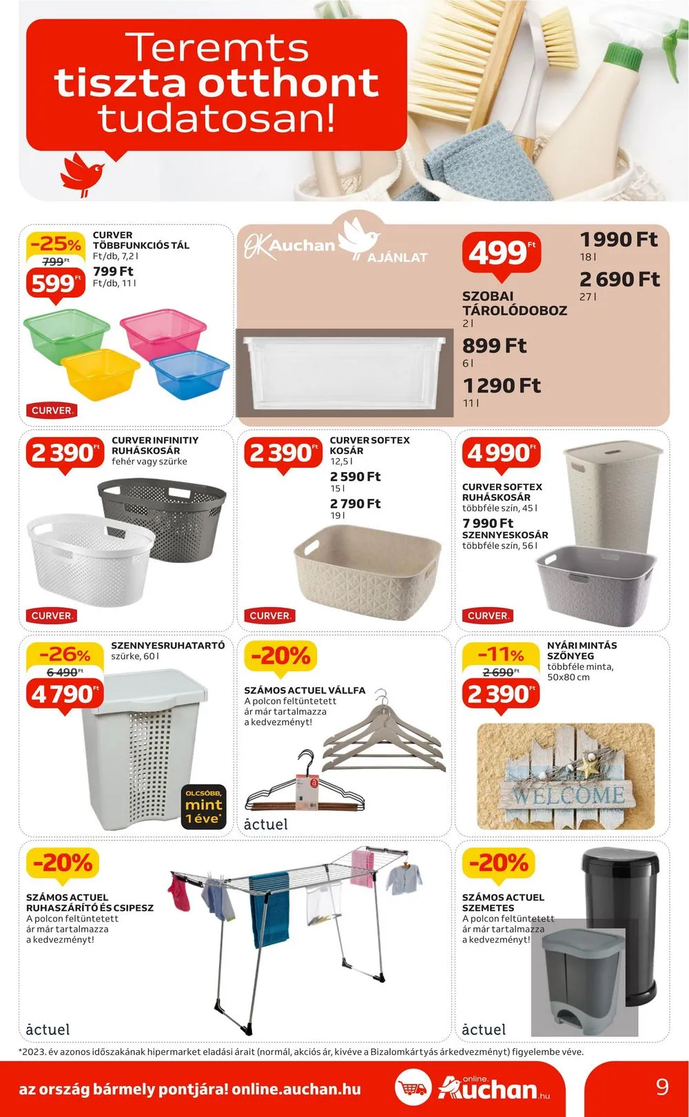 Auchan akciós újság Hipermarket otthon 05.23–06.12 – 9. oldal