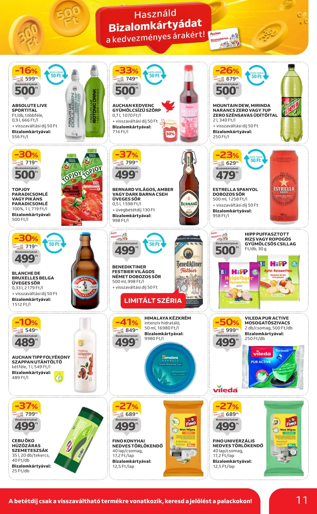 Auchan akciós újság Hipermarket parszazas ajanlatok 09.19–10.02 – 11. oldal
