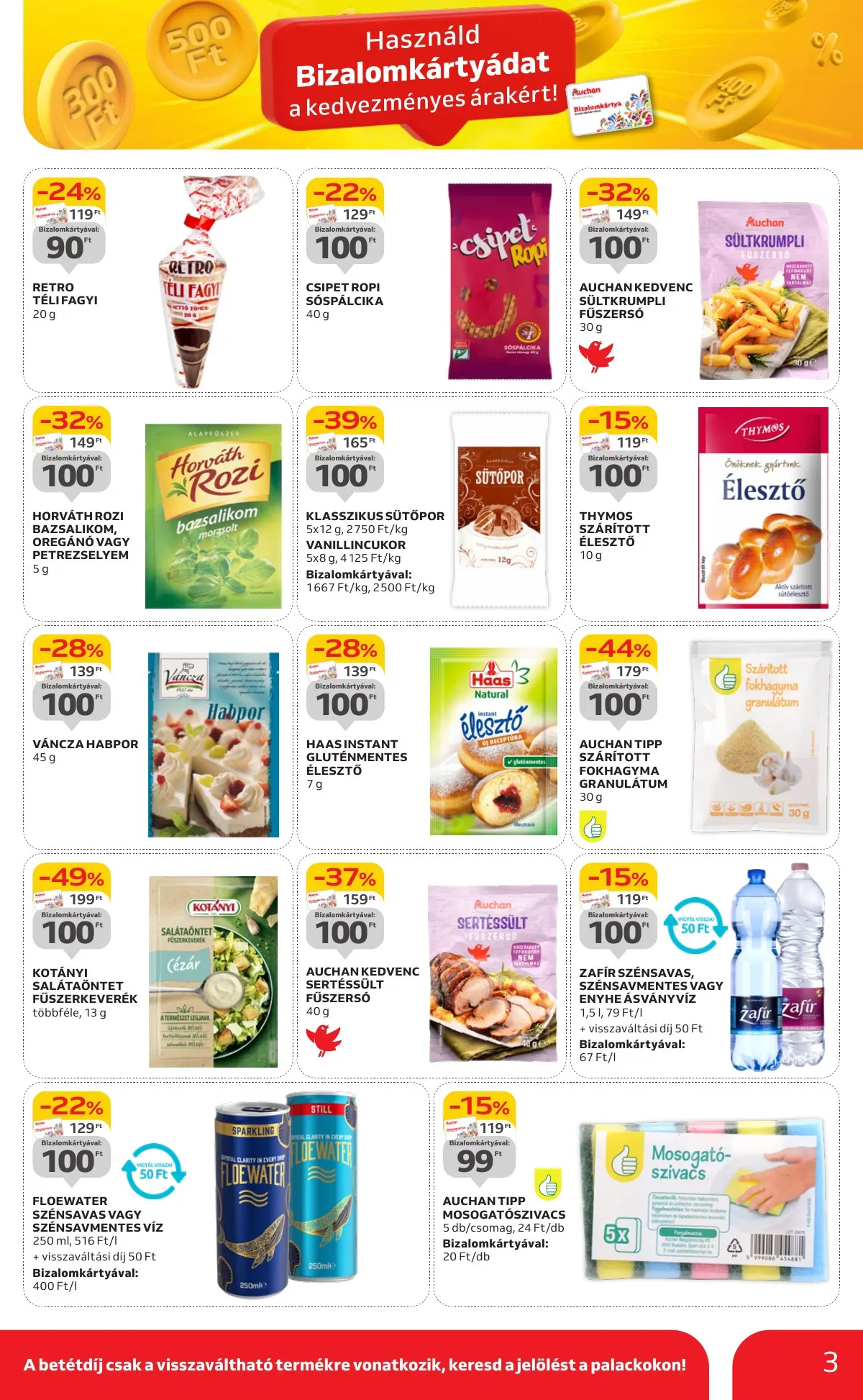 Auchan akciós újság Hipermarket parszazas ajanlatok 09.19–10.02 – 3. oldal
