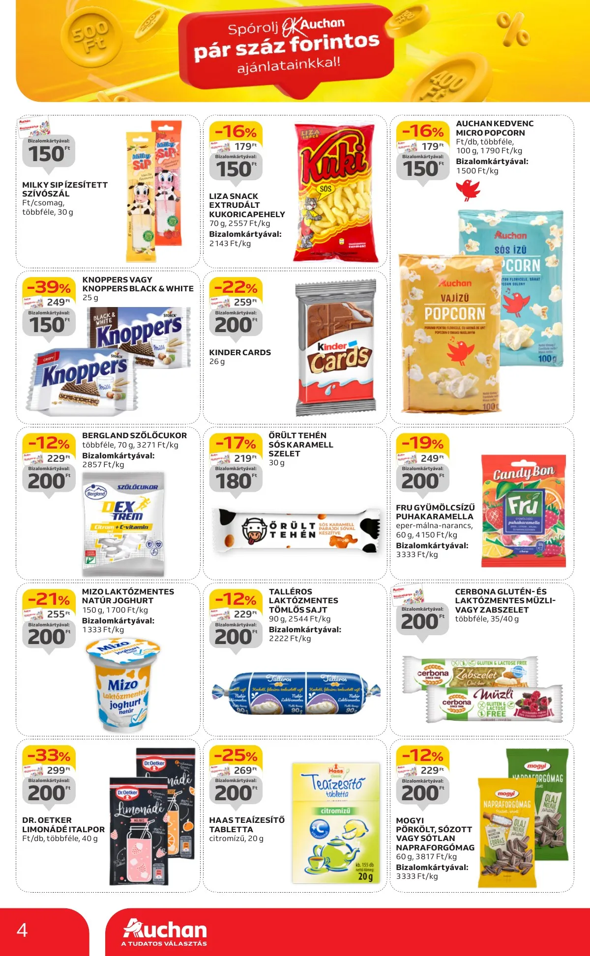 Auchan akciós újság Hipermarket parszazas ajanlatok 09.19–10.02 – 4. oldal