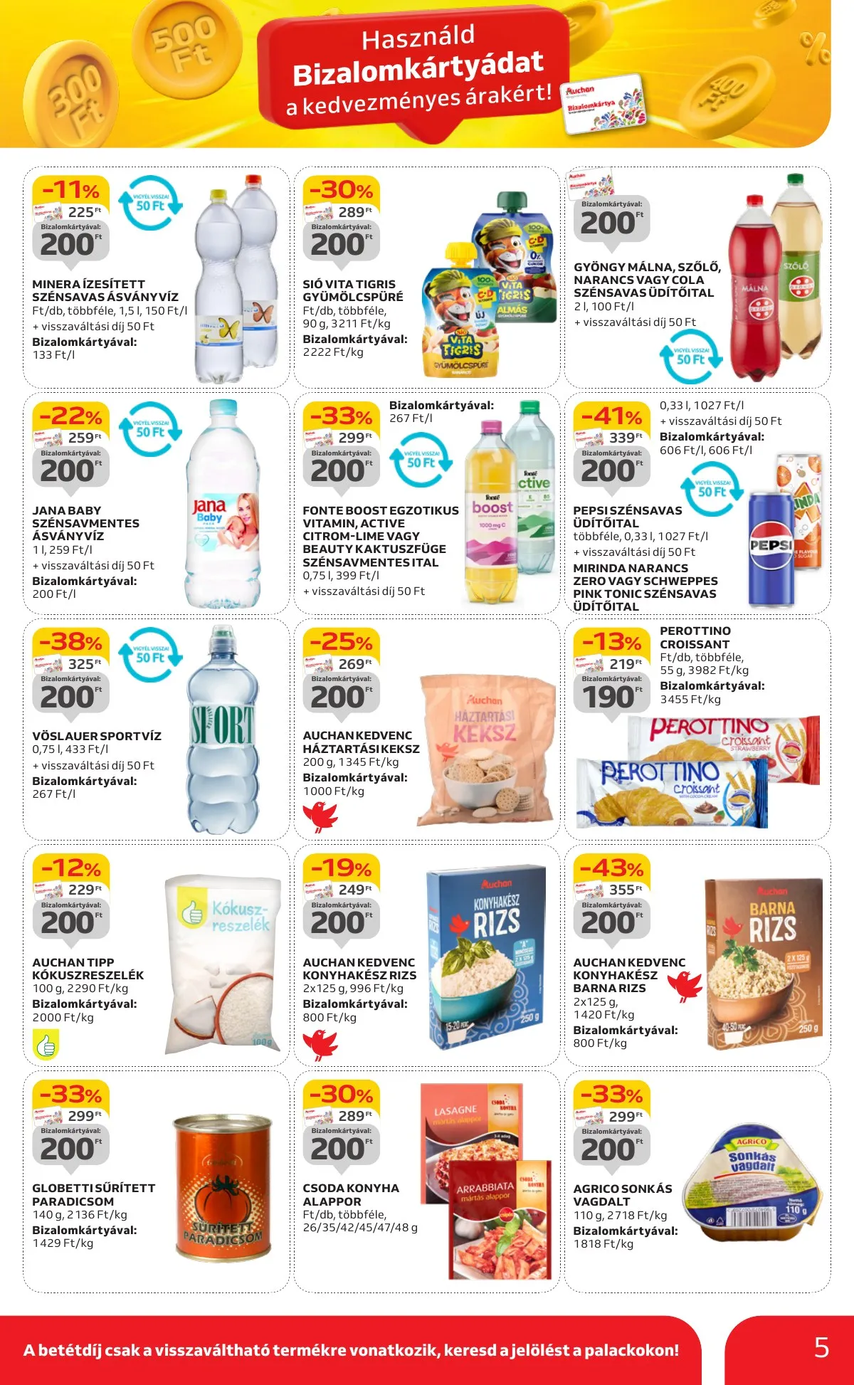 Auchan akciós újság Hipermarket parszazas ajanlatok 09.19–10.02 – 5. oldal
