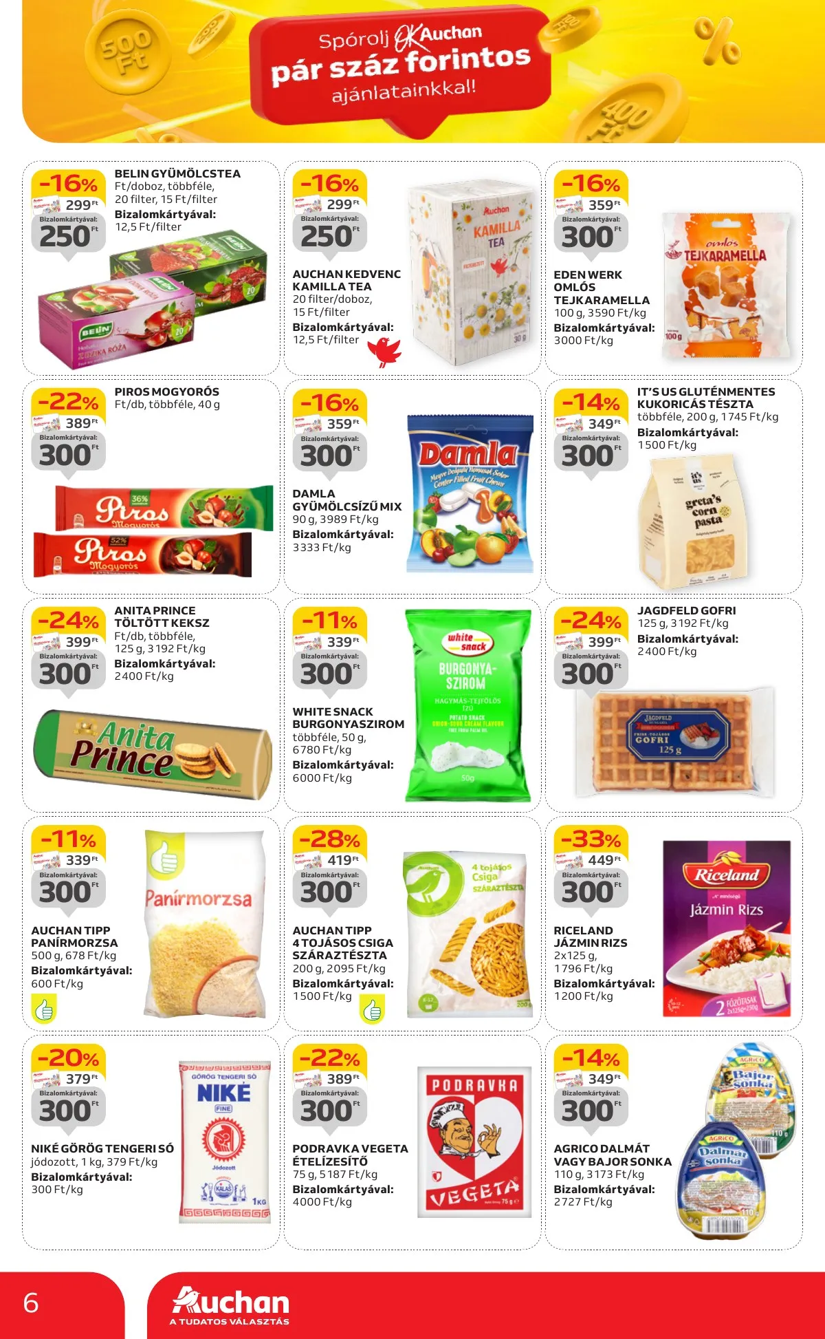 Auchan akciós újság Hipermarket parszazas ajanlatok 09.19–10.02 – 6. oldal