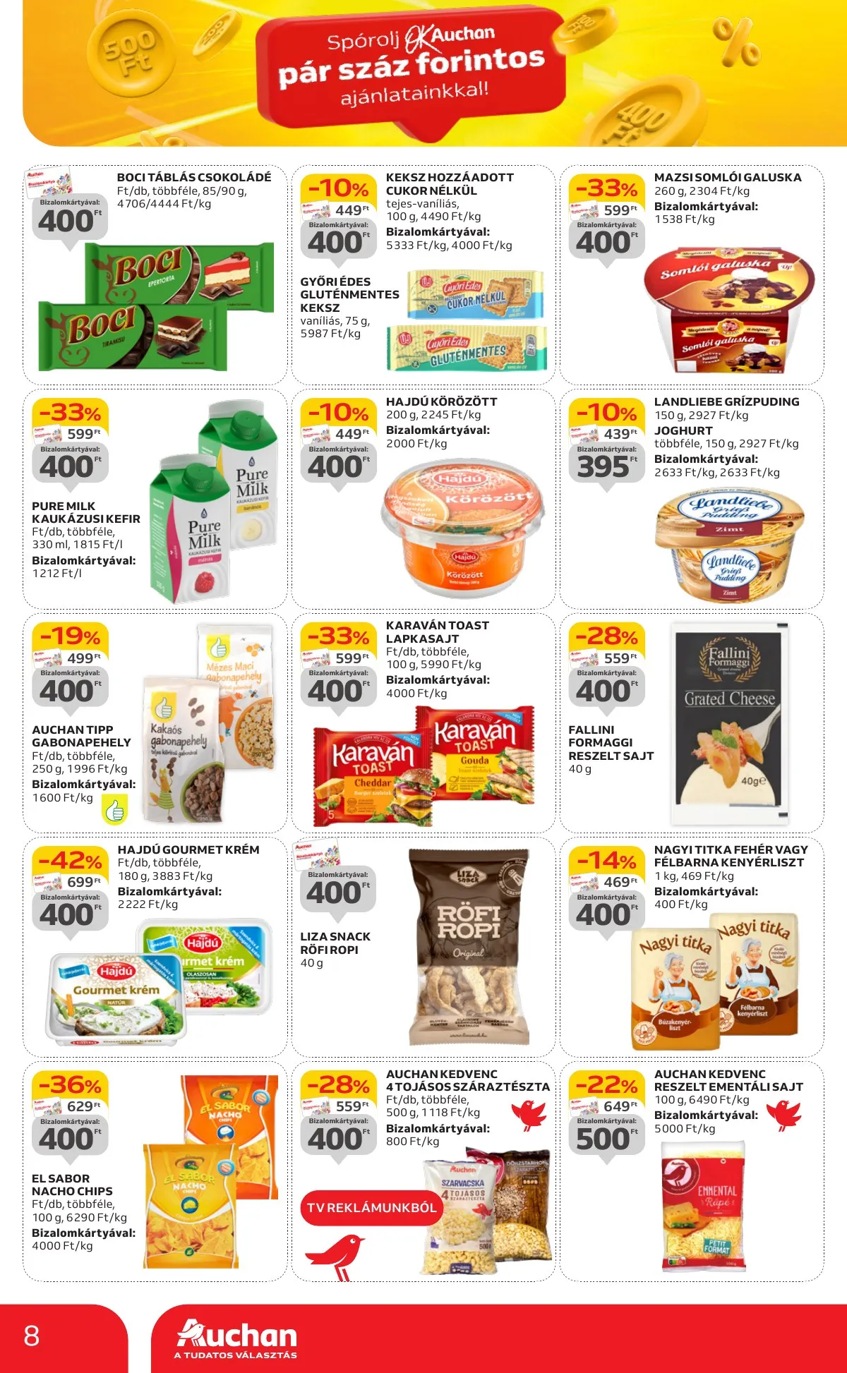 Auchan akciós újság Hipermarket parszazas ajanlatok 09.19–10.02 – 8. oldal