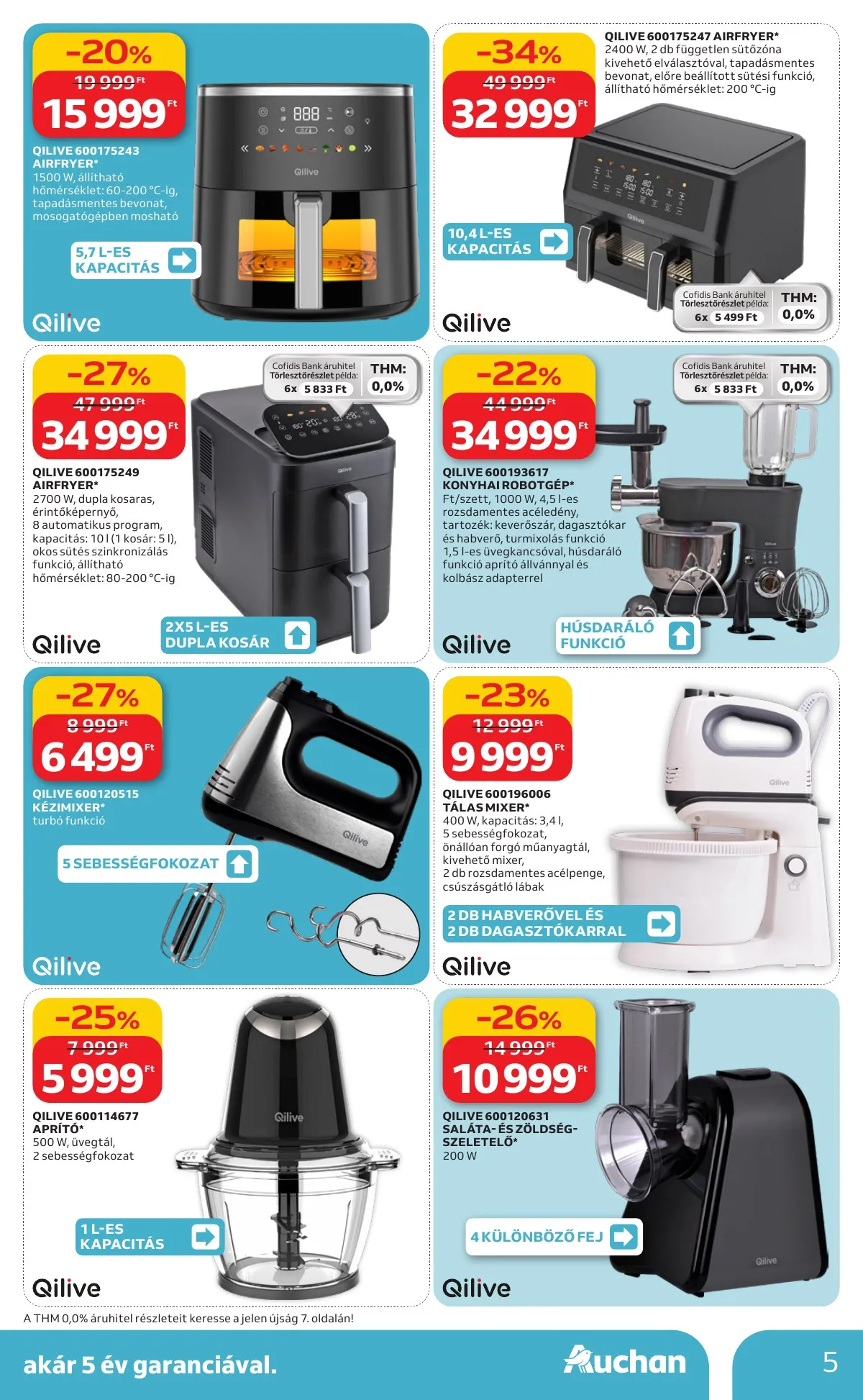 Auchan akciós újság Hipermarket Qilive 02.05–02.25 – 5. oldal