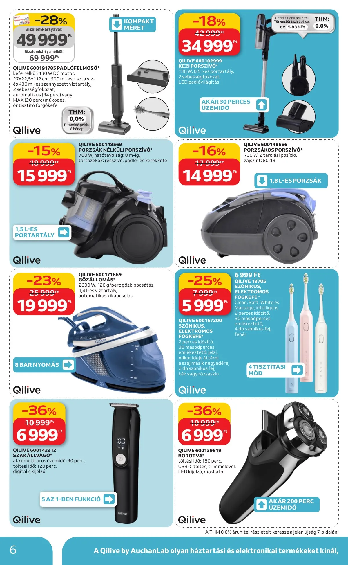 Auchan akciós újság Hipermarket Qilive 02.05–02.25 – 6. oldal