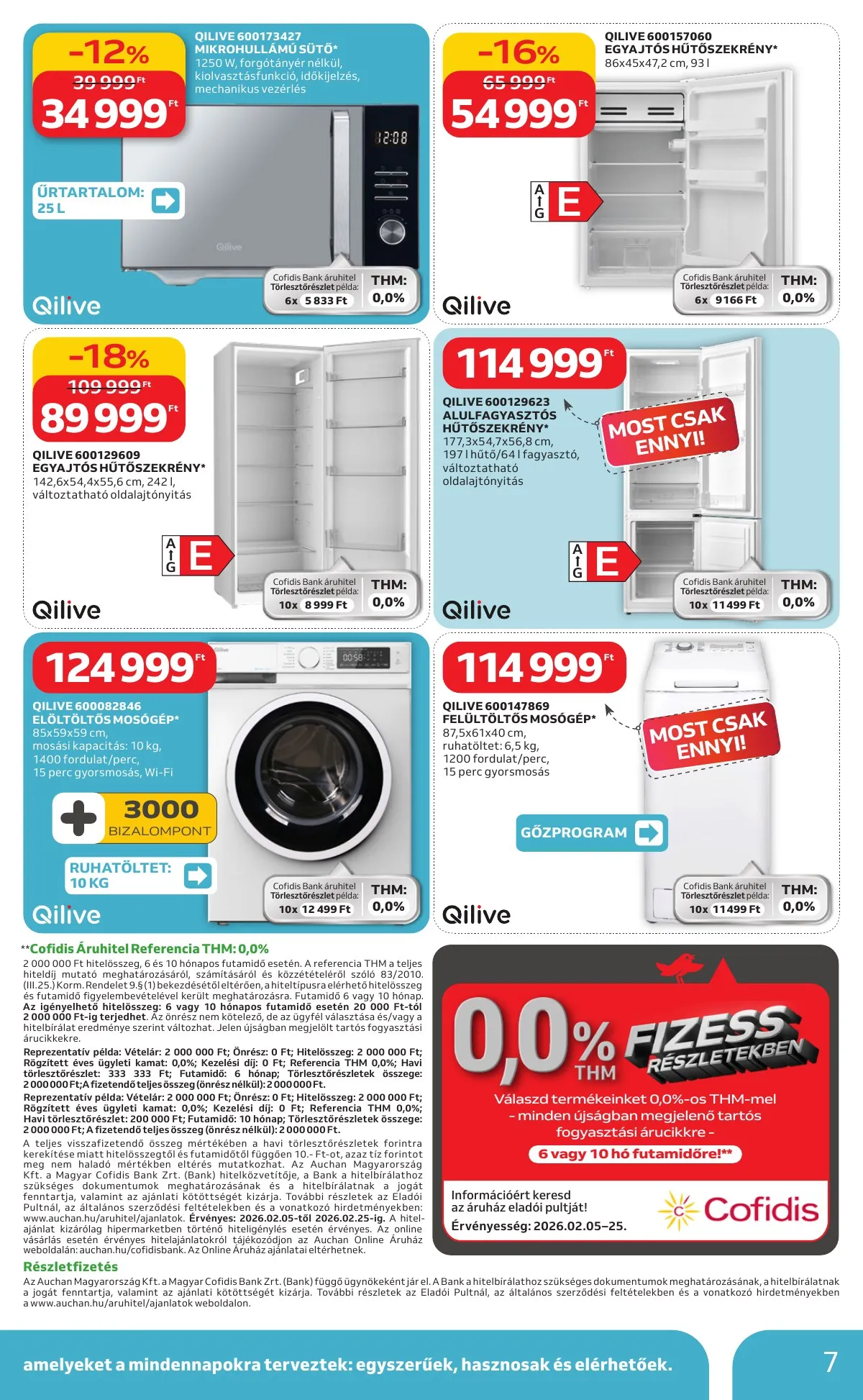 Auchan akciós újság Hipermarket Qilive 02.05–02.25 – 7. oldal