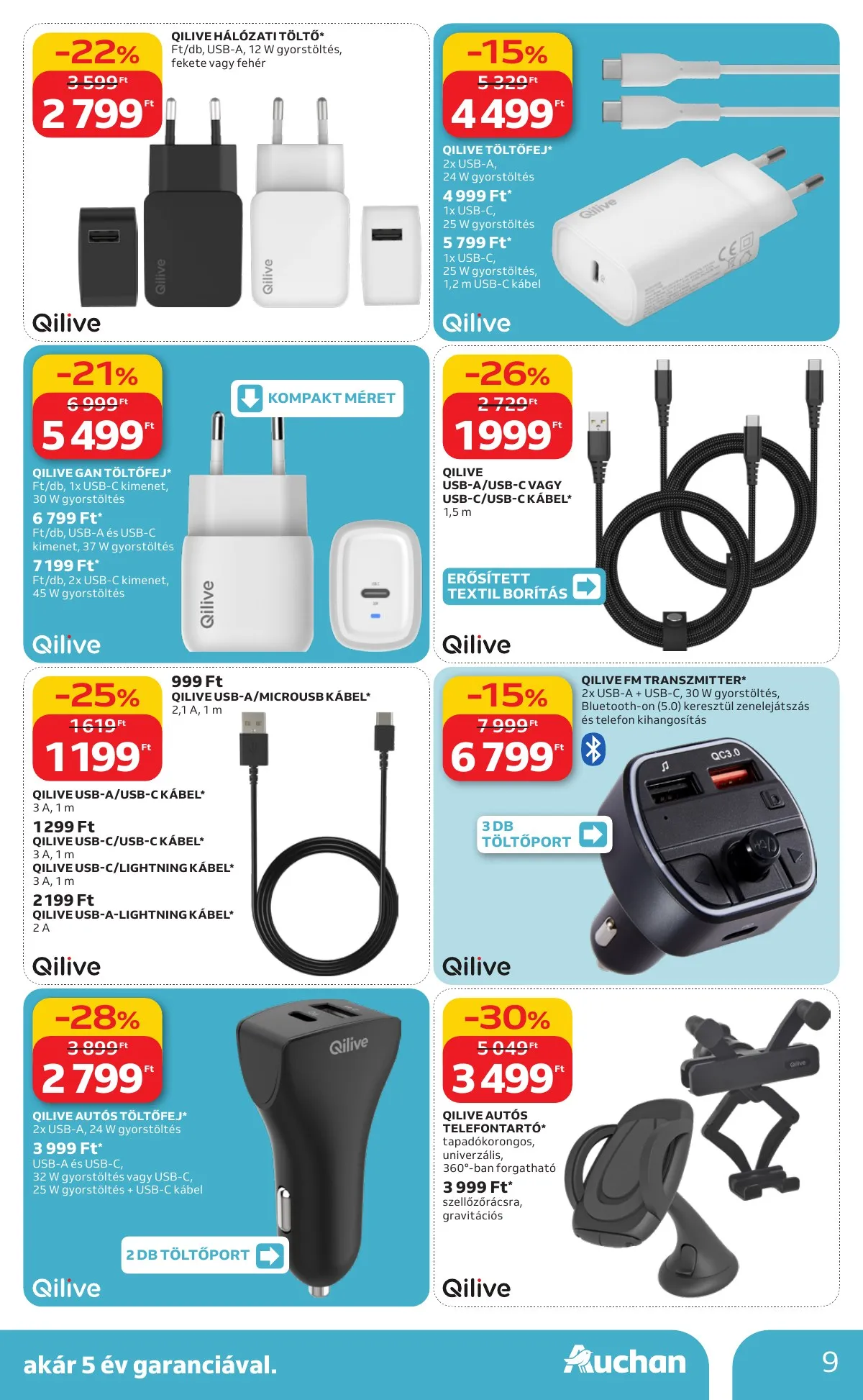 Auchan akciós újság Hipermarket Qilive 02.05–02.25 – 9. oldal