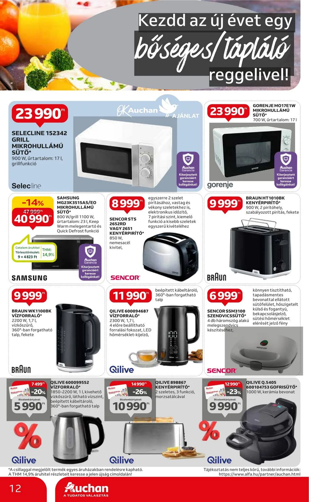 Auchan akciós újság Hipermarket reggeli és farsang 01.18–01.31 – 12. oldal