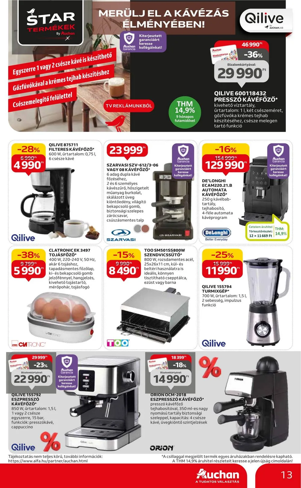 Auchan akciós újság Hipermarket reggeli és farsang 01.18–01.31 – 13. oldal
