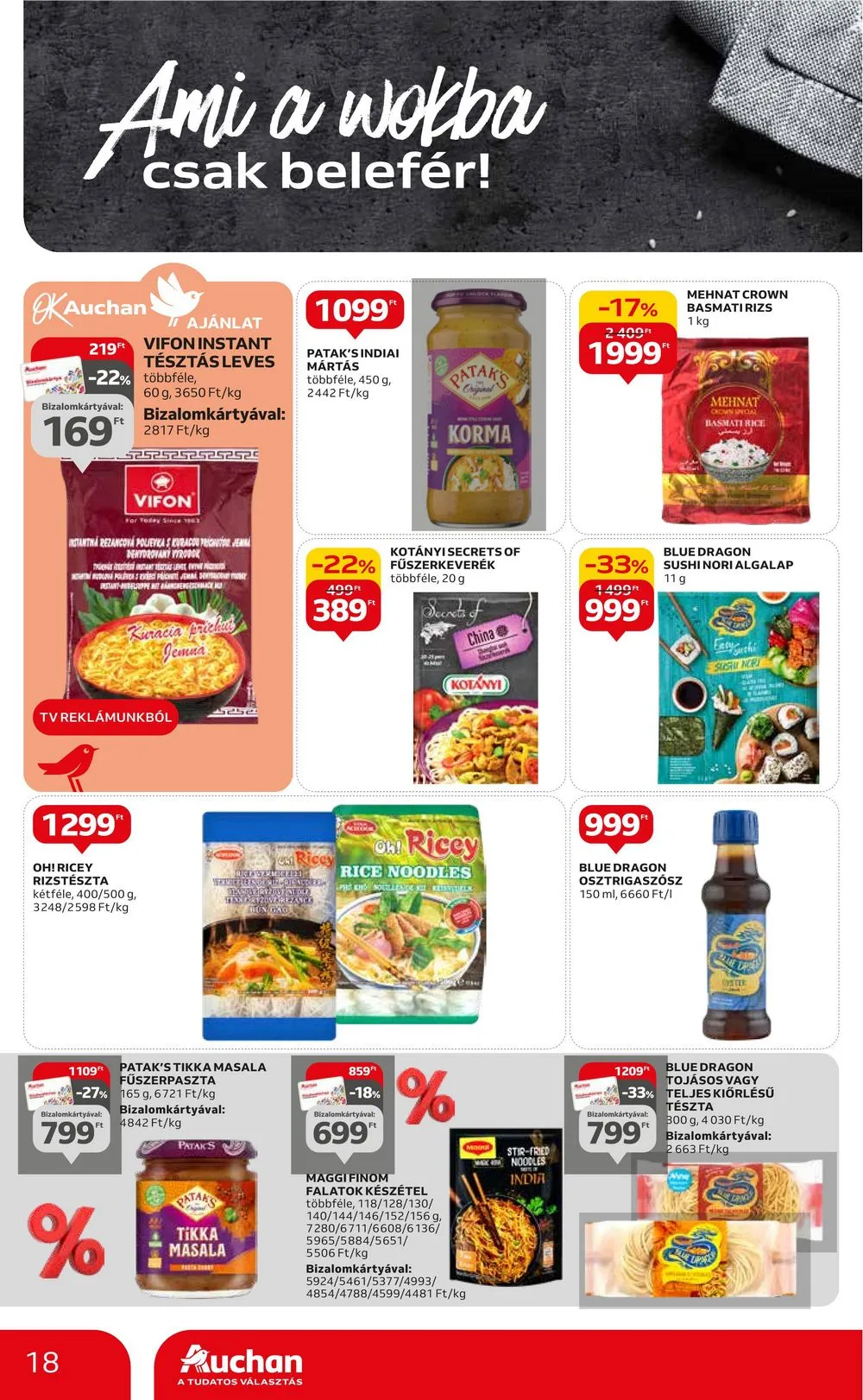 Auchan akciós újság Hipermarket reggeli és farsang 01.18–01.31 – 18. oldal