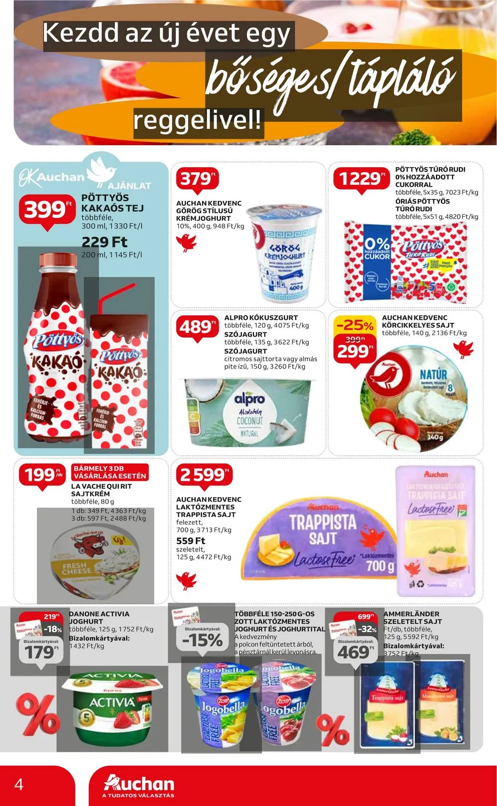 Auchan akciós újság Hipermarket reggeli és farsang 01.18–01.31 – 4. oldal