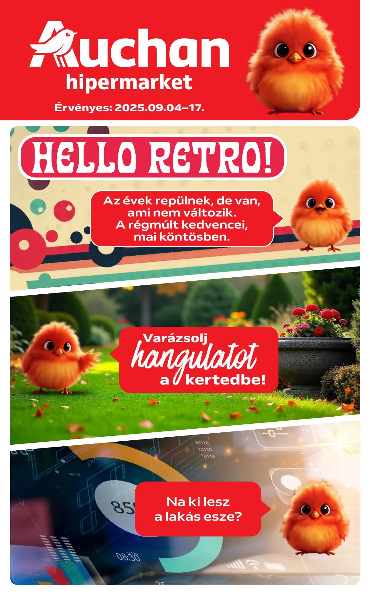 Auchan akciós újság Hipermarket Retro 09.04–09.17