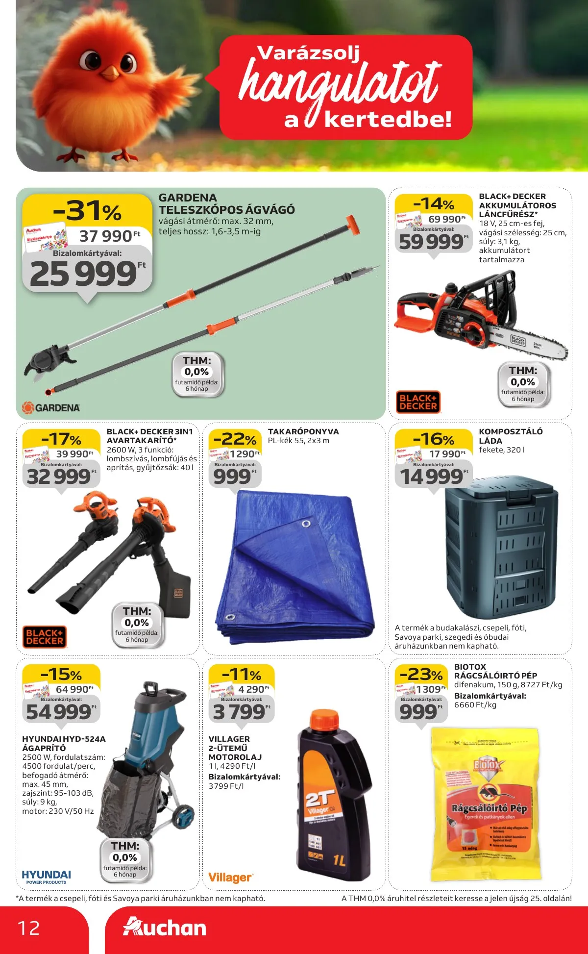Auchan akciós újság Hipermarket Retro 09.04–09.17 – 12. oldal