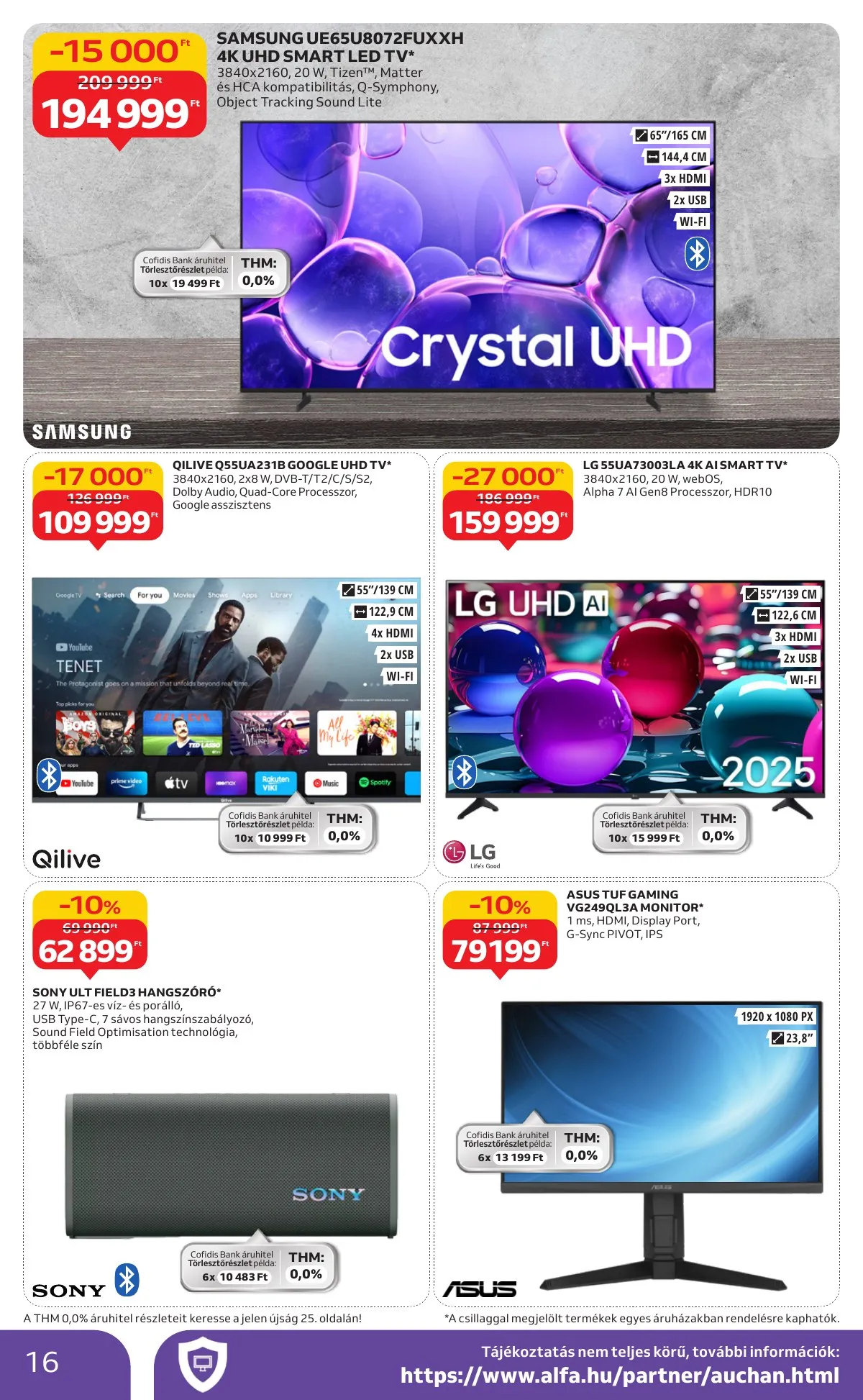 Auchan akciós újság Hipermarket Retro 09.04–09.17 – 16. oldal