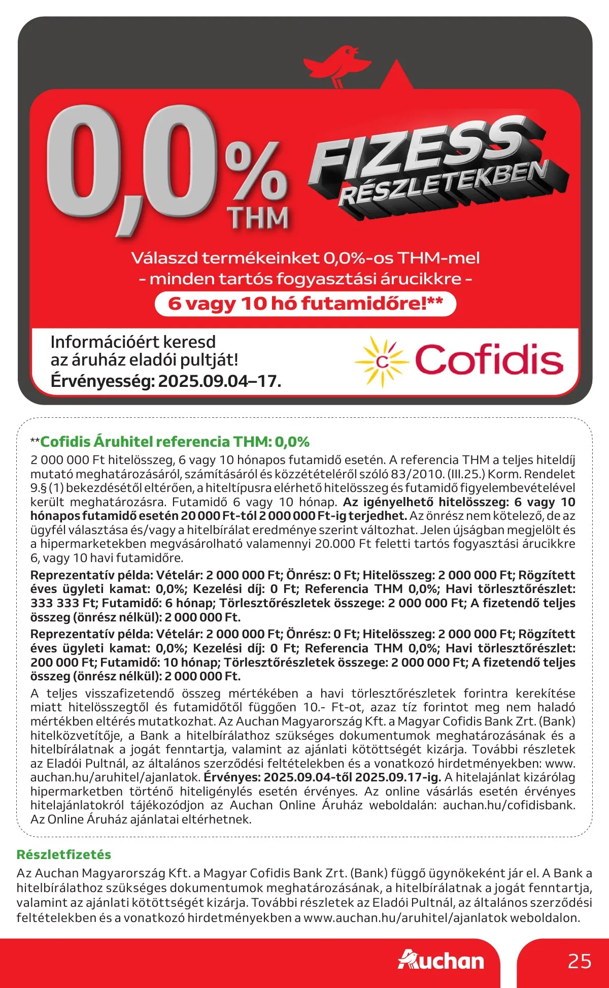 Auchan akciós újság Hipermarket Retro 09.04–09.17 – 25. oldal