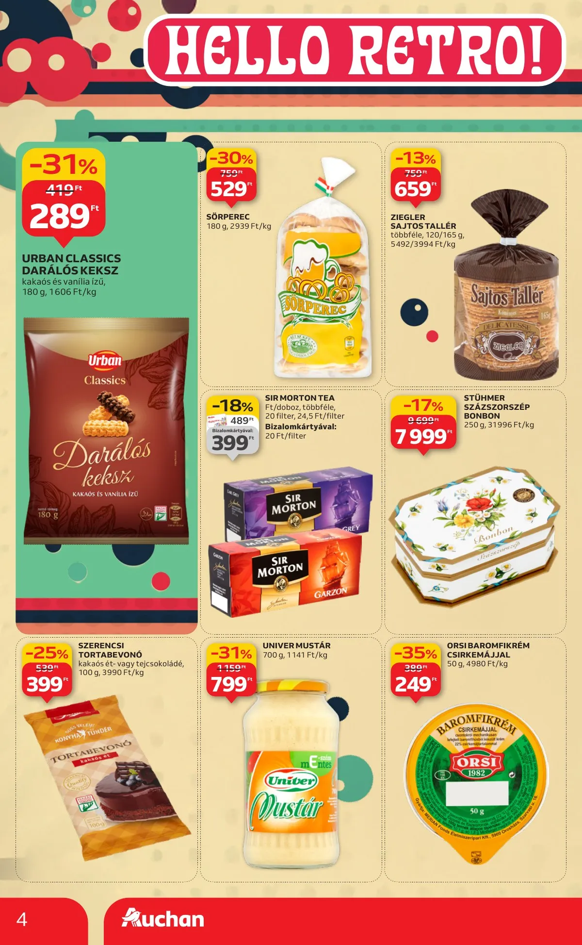 Auchan akciós újság Hipermarket Retro 09.04–09.17 – 4. oldal
