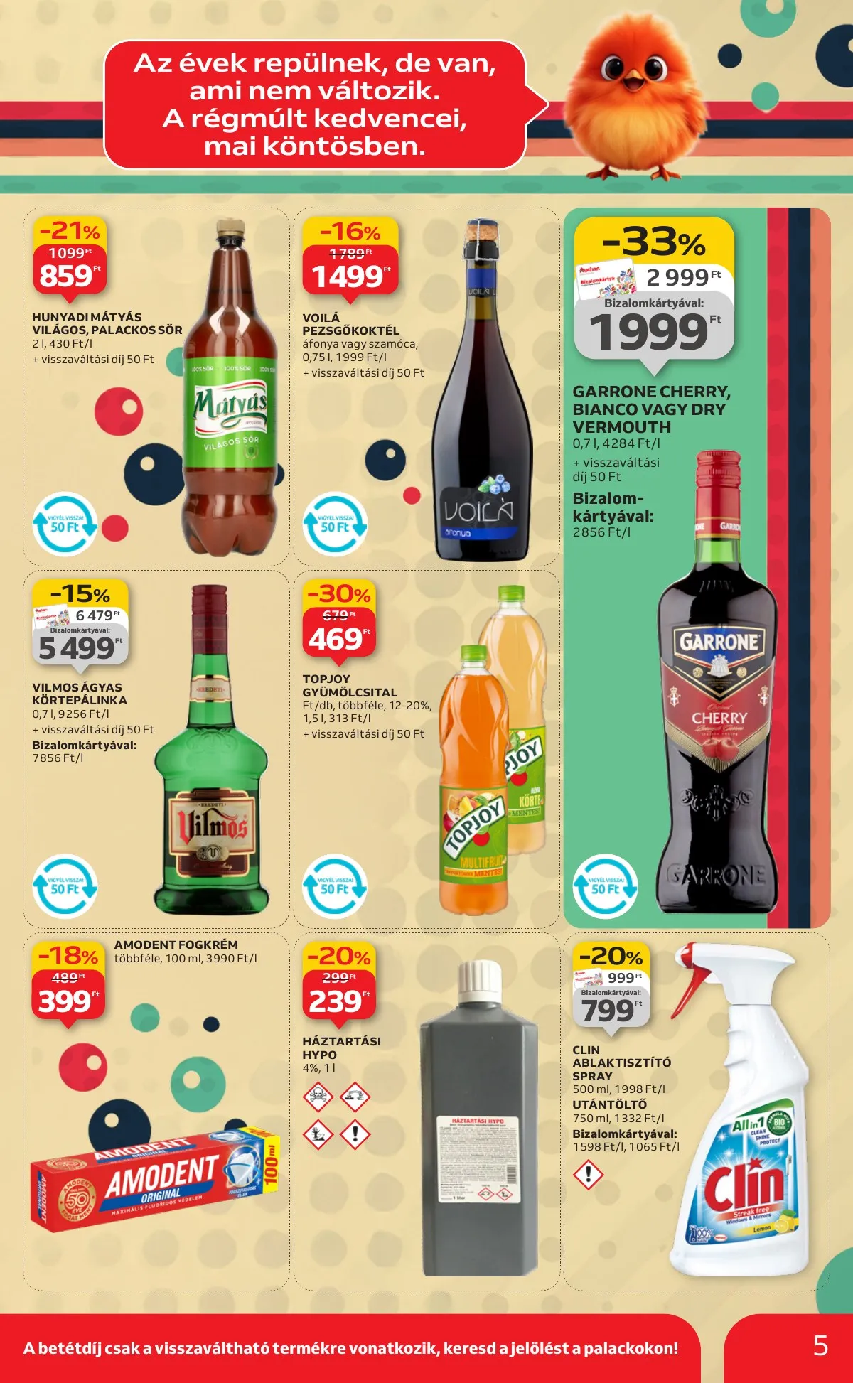 Auchan akciós újság Hipermarket Retro 09.04–09.17 – 5. oldal