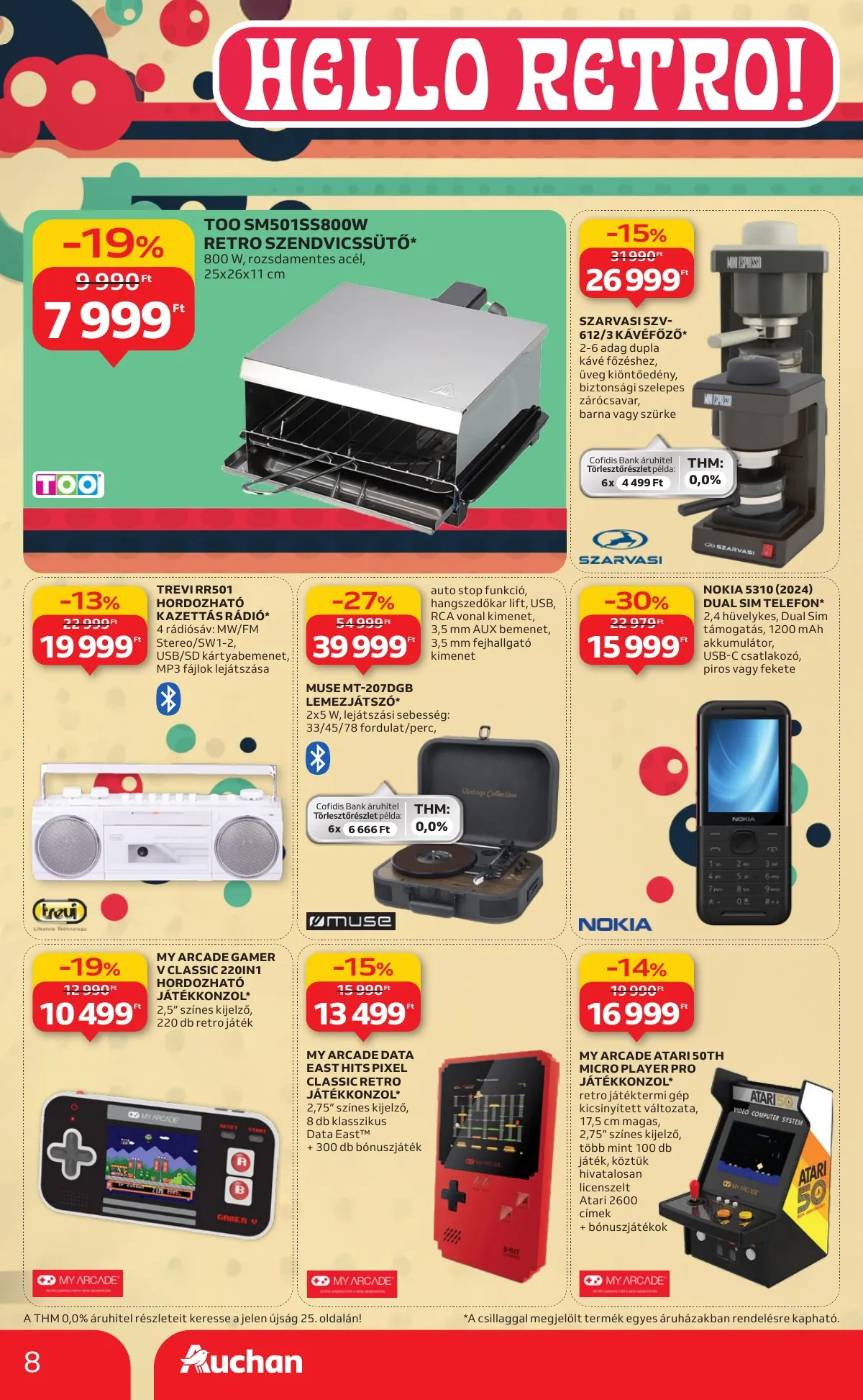 Auchan akciós újság Hipermarket Retro 09.04–09.17 – 8. oldal