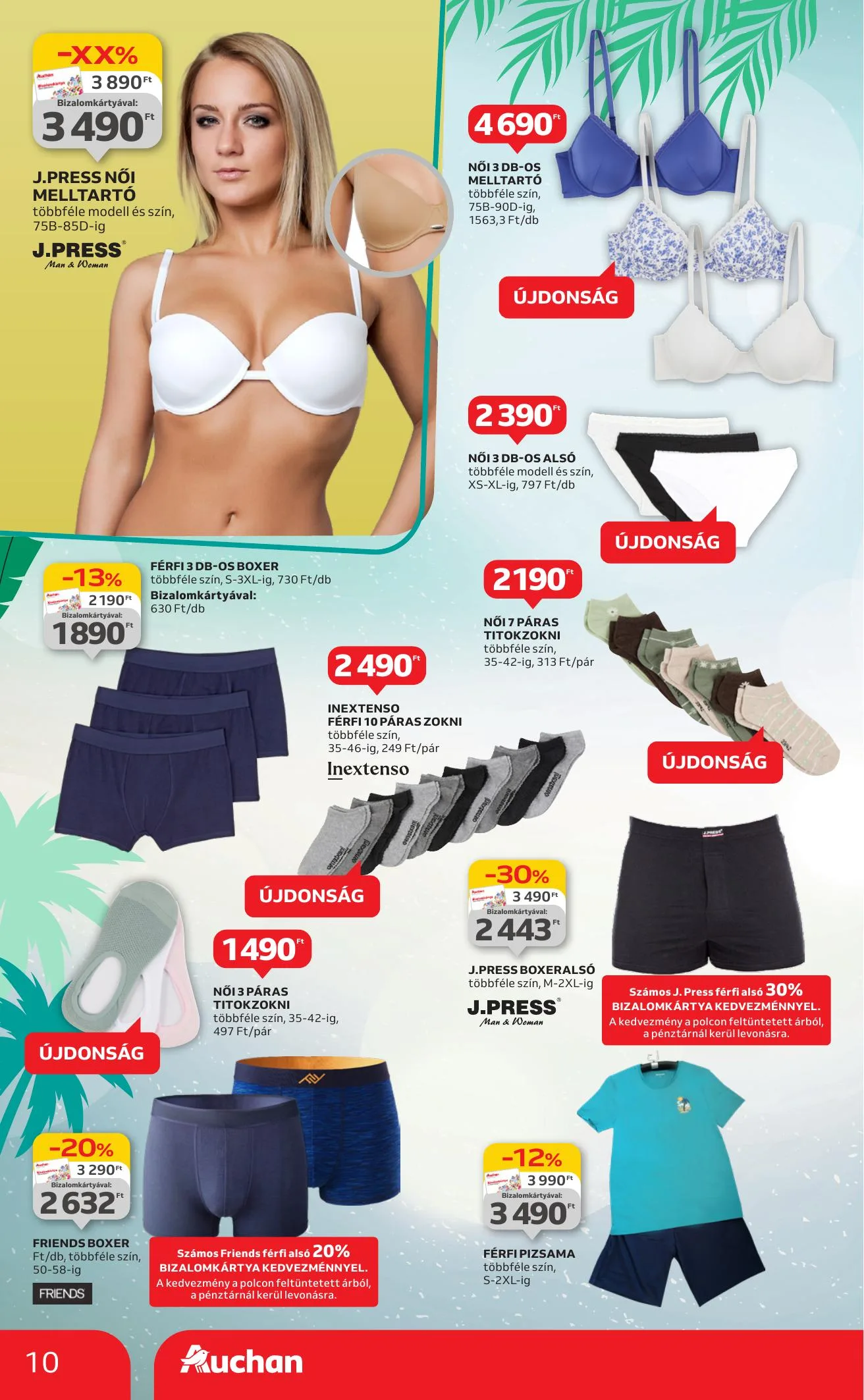 Auchan akciós újság Hipermarket Ruhazat 07.01–07.30 – 10. oldal