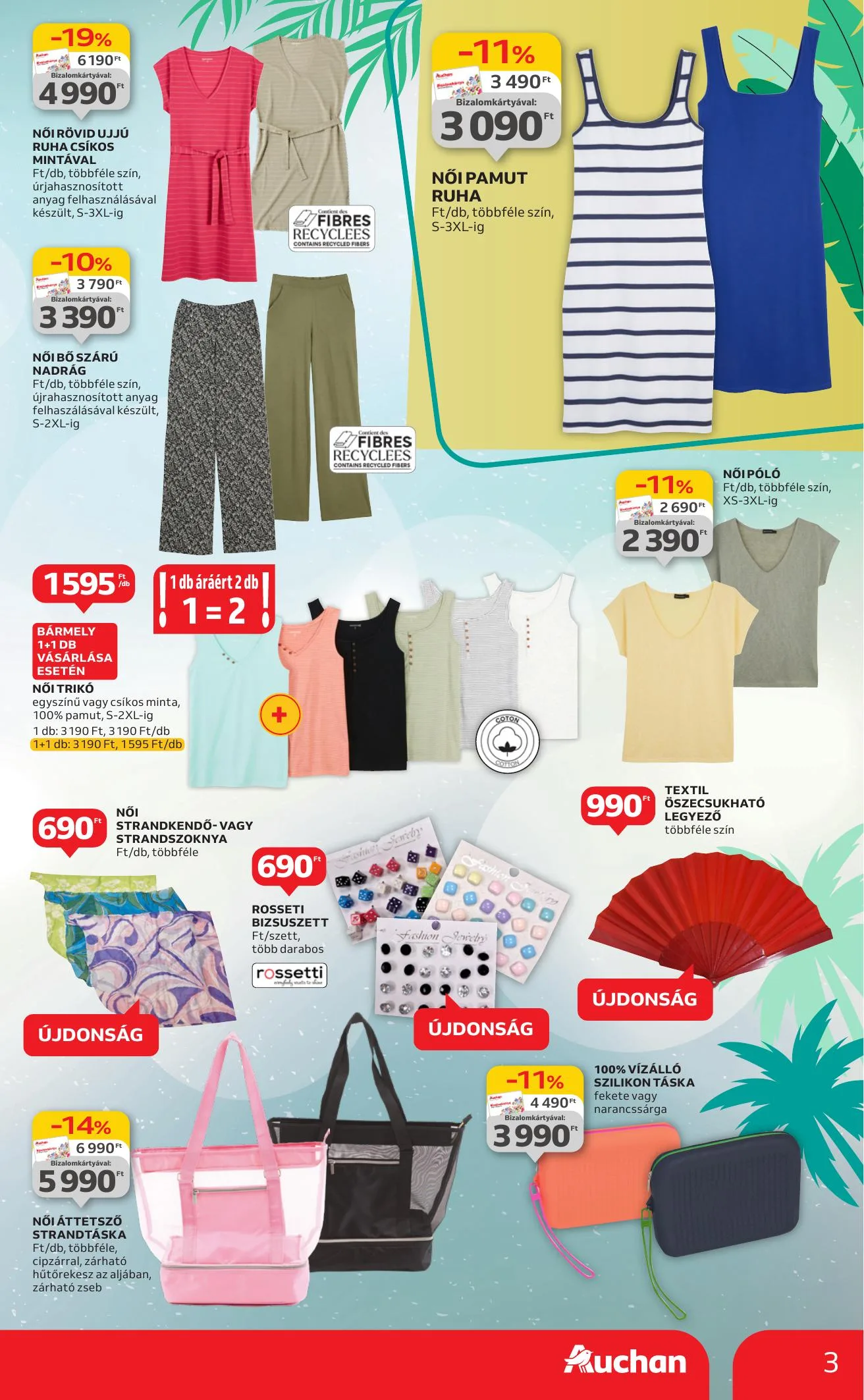 Auchan akciós újság Hipermarket Ruhazat 07.01–07.30 – 3. oldal