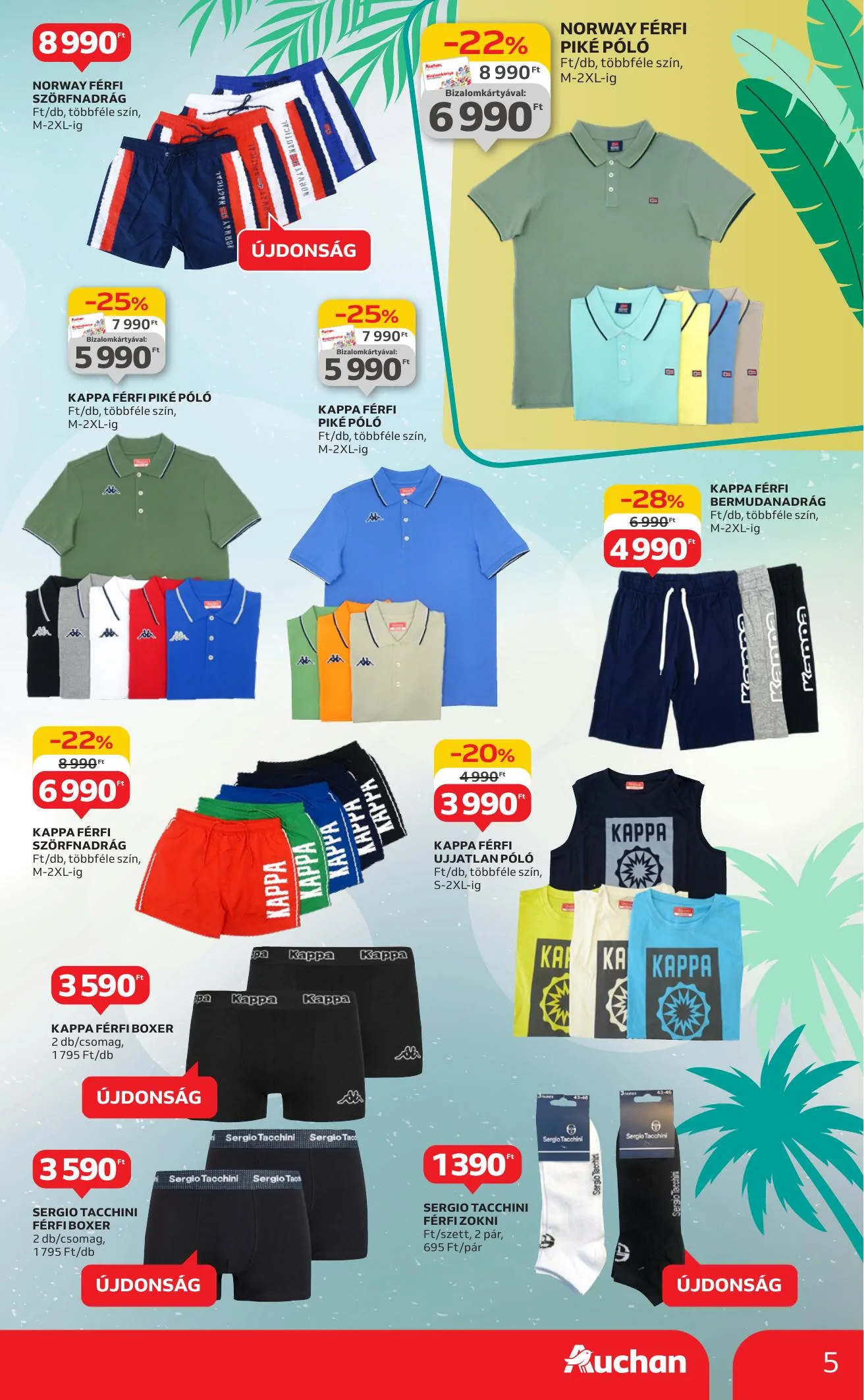 Auchan akciós újság Hipermarket Ruhazat 07.01–07.30 – 5. oldal