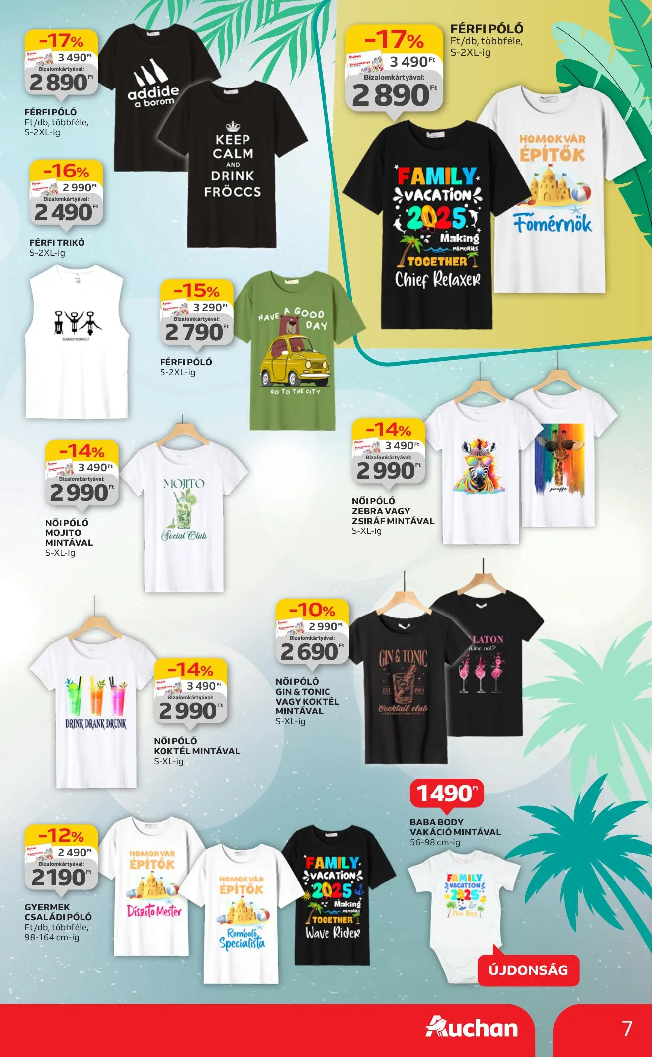 Auchan akciós újság Hipermarket Ruhazat 07.01–07.30 – 7. oldal