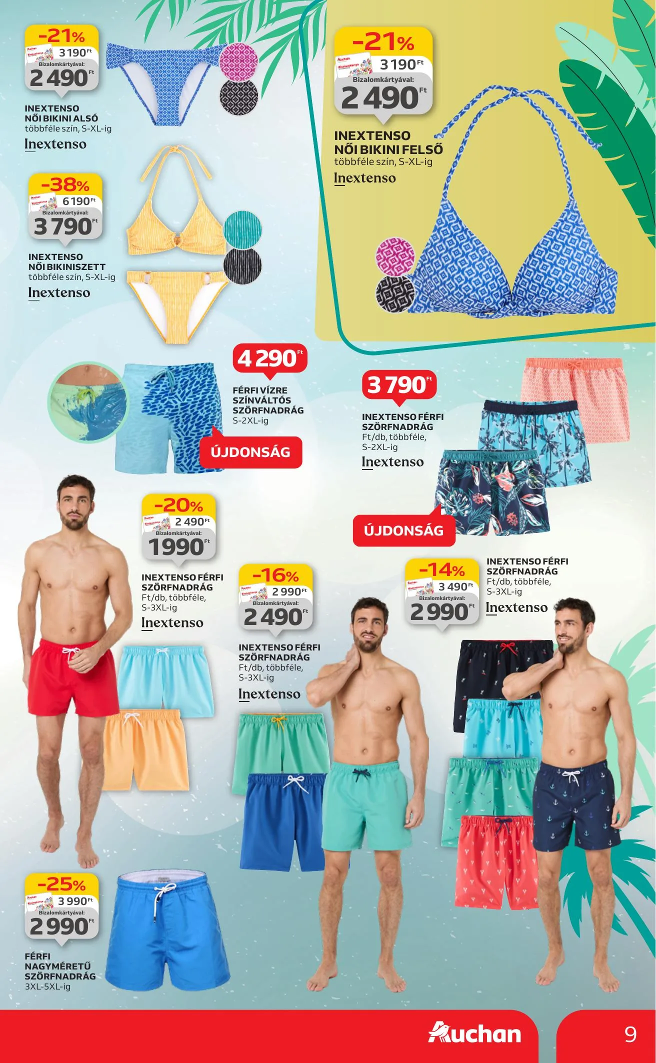 Auchan akciós újság Hipermarket Ruhazat 07.01–07.30 – 9. oldal