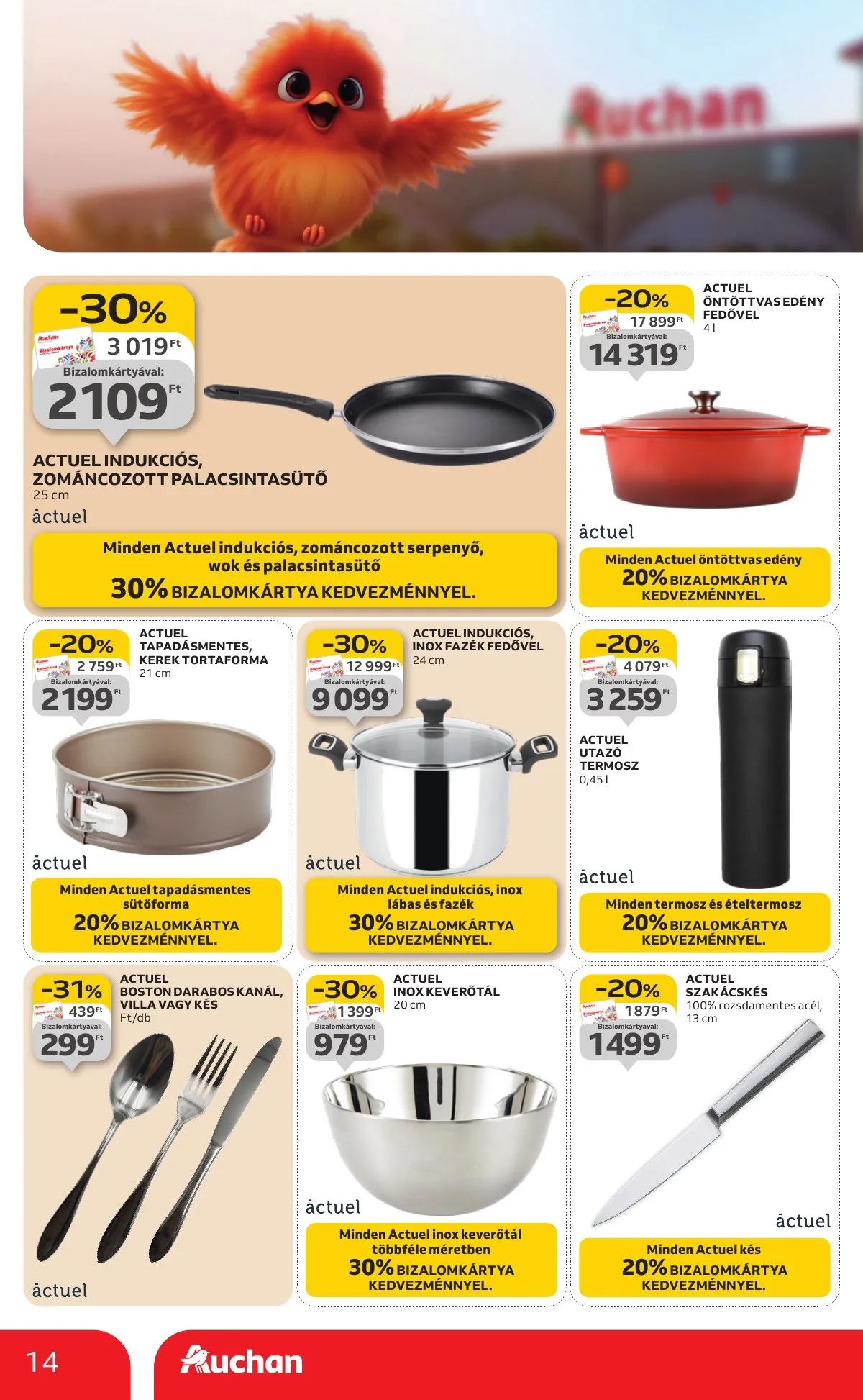 Auchan akciós újság Hipermarket Sajat markas 01.22–02.04 – 14. oldal