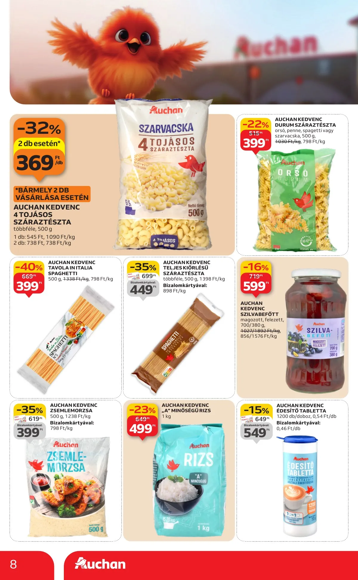 Auchan akciós újság Hipermarket Sajat markas 01.22–02.04 – 8. oldal