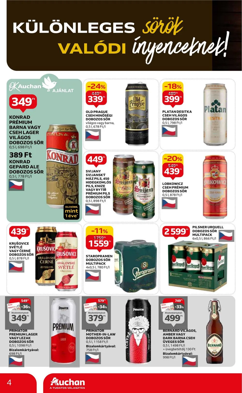 Auchan akciós újság Hipermarket sor 03.07–03.30 – 4. oldal