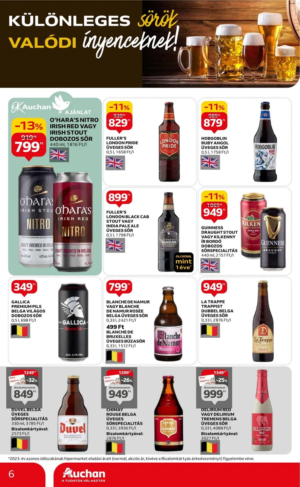 Auchan akciós újság Hipermarket sor 03.07–03.30 – 6. oldal