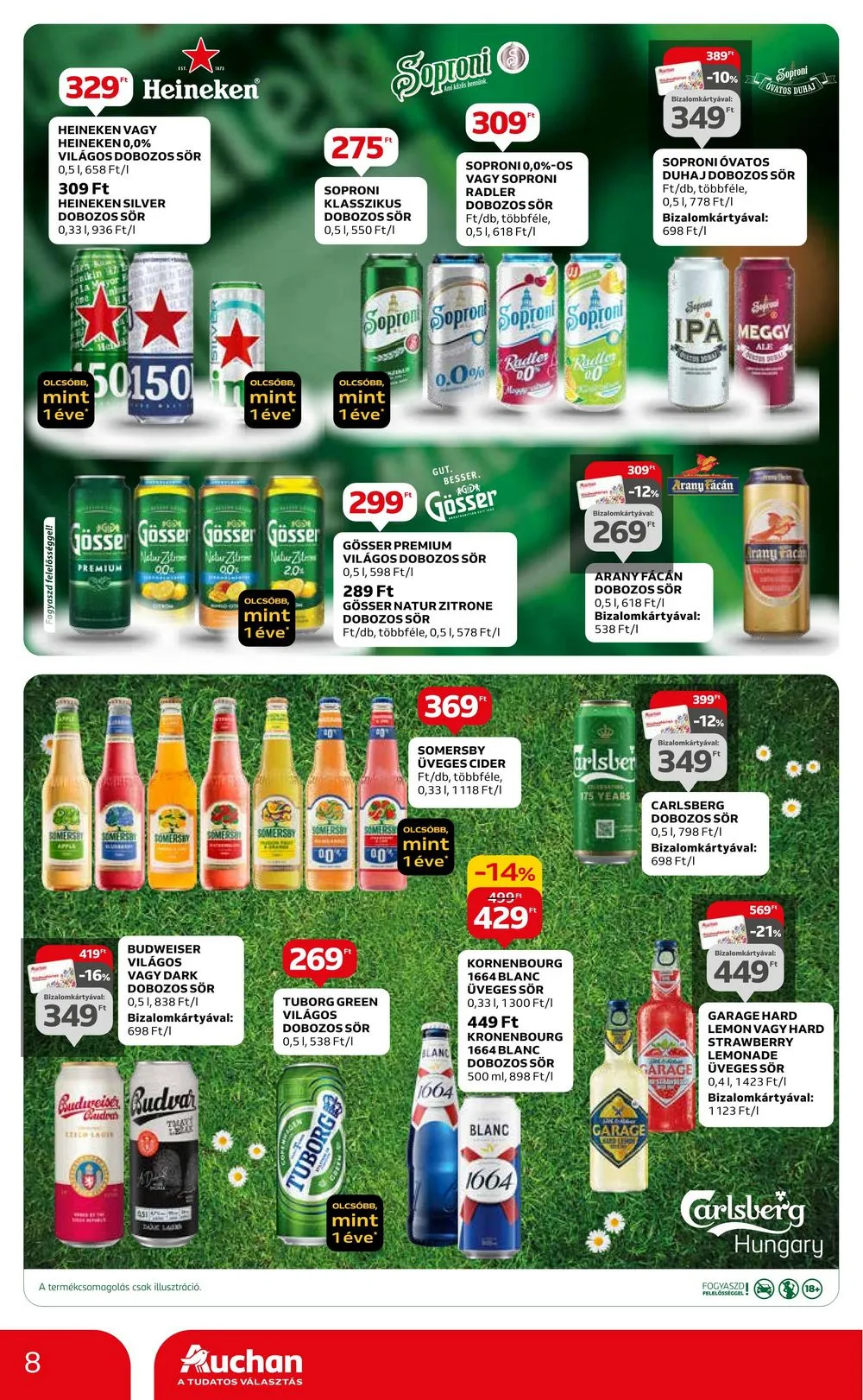 Auchan akciós újság Hipermarket sor 03.07–03.30 – 8. oldal