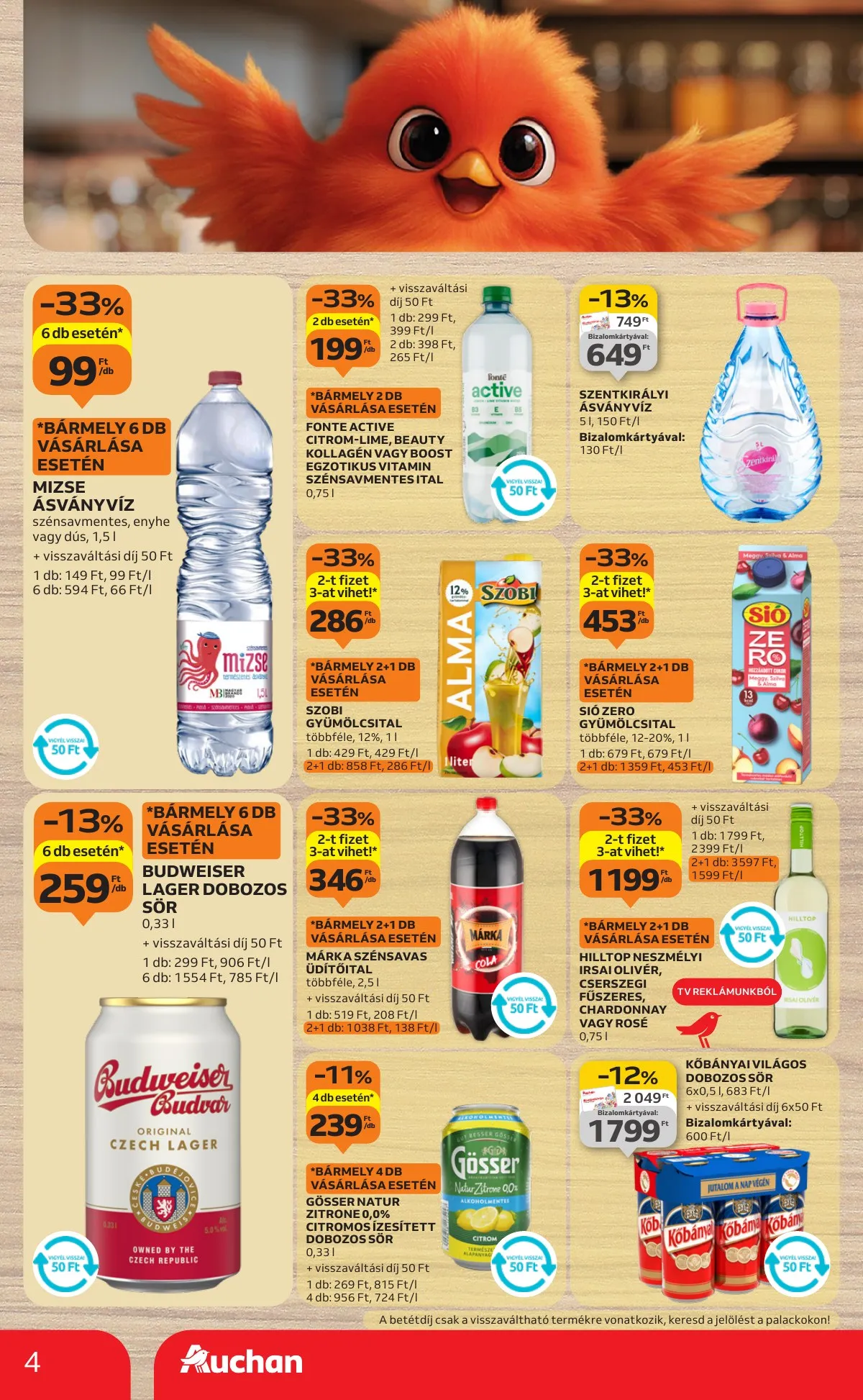 Auchan akciós újság Hipermarket Spajz 08.28–09.10 – 4. oldal