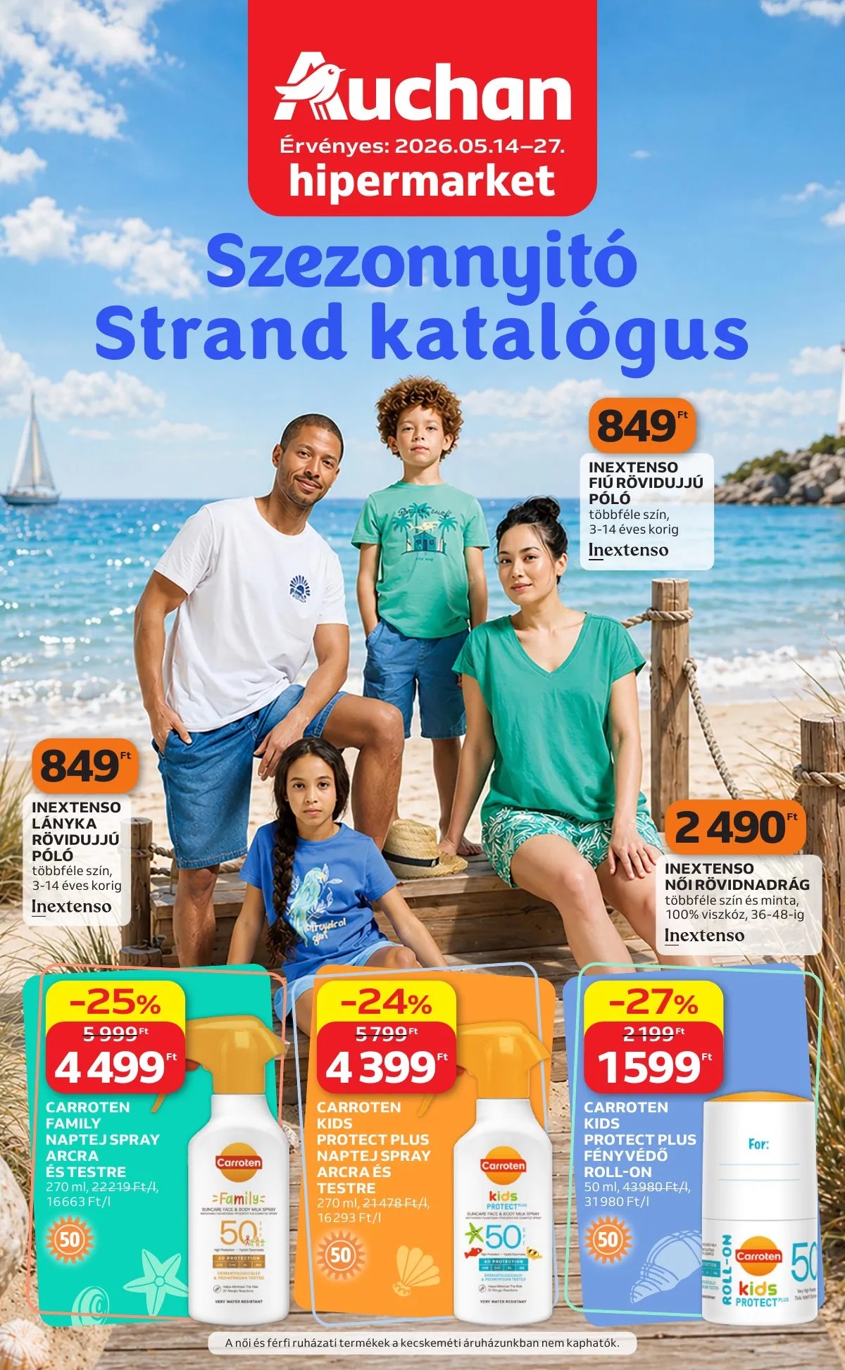 Auchan akciós újság Hipermarket Strand idoszak 05.14–05.27
