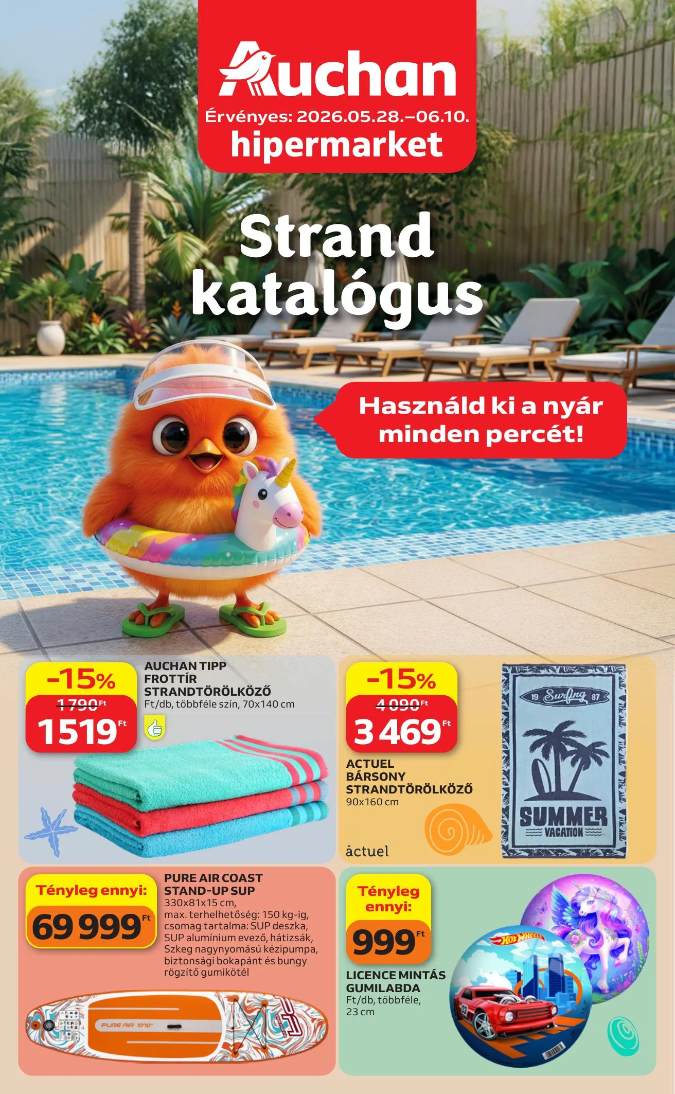 Auchan akciós újság Hipermarket Strand 05.28–06.10