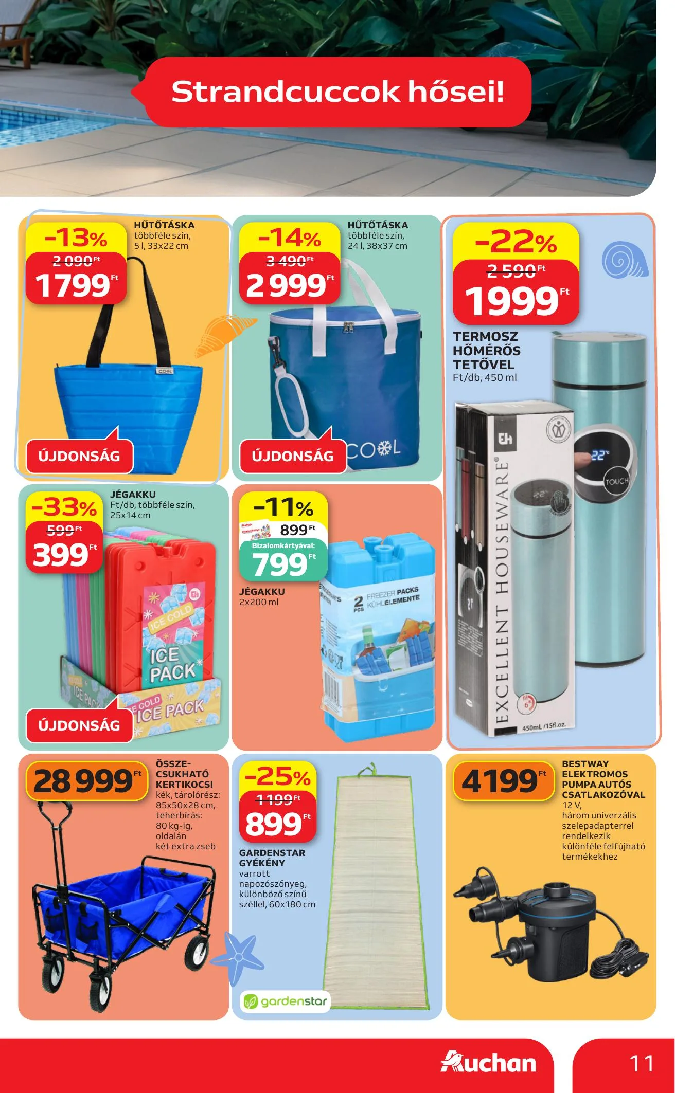 Auchan akciós újság Hipermarket Strand 05.28–06.10 – 11. oldal